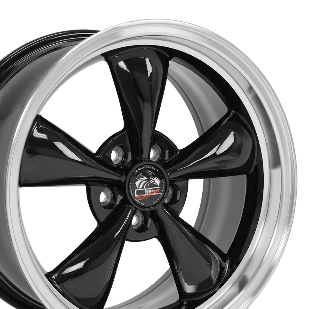 18" Replica FR01 fits Ford Mustang Bullitt 18x9 Black-SR1 Performance