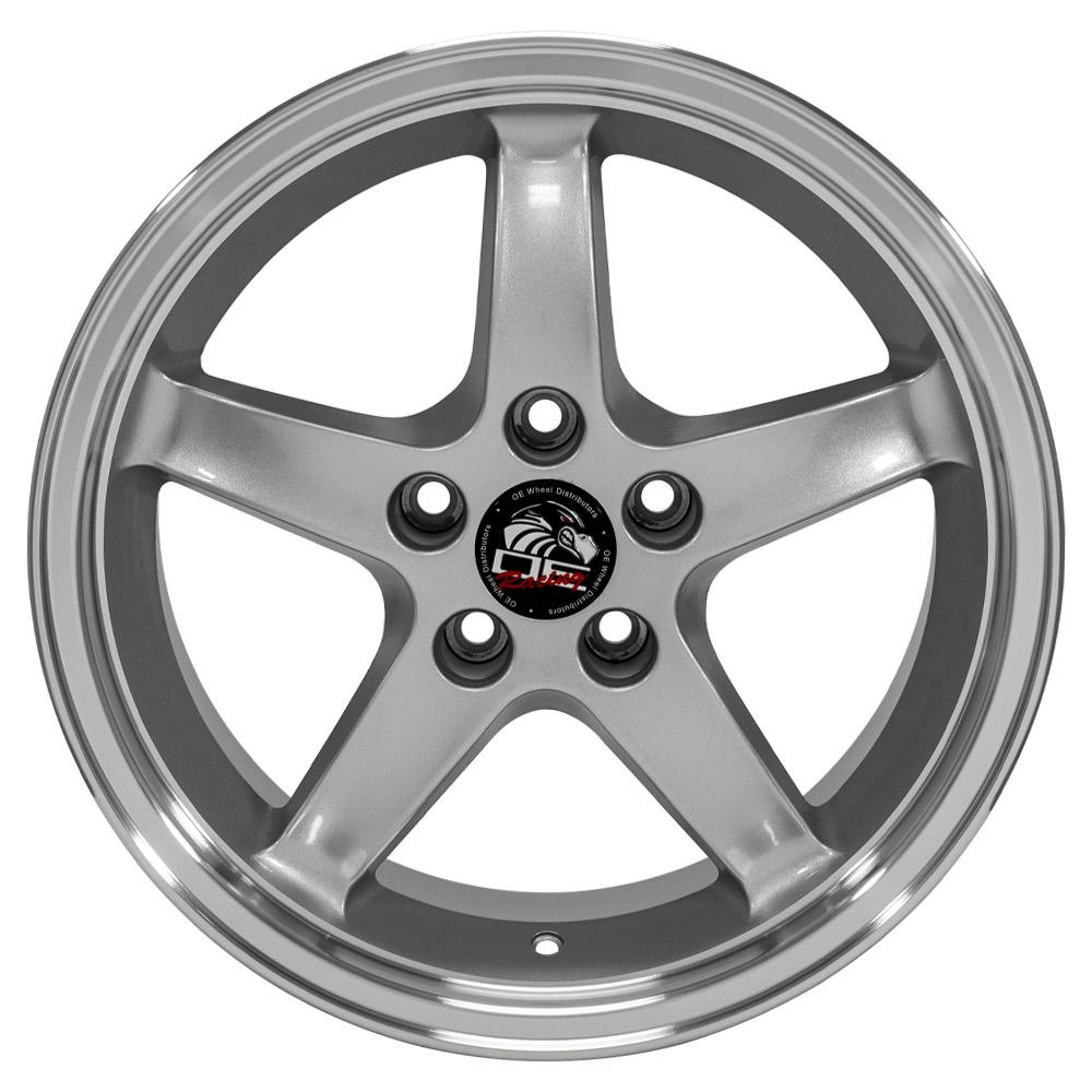 17" Replica FR04 fits Ford Mustang Cobra 17x9 Silver-SR1 Performance