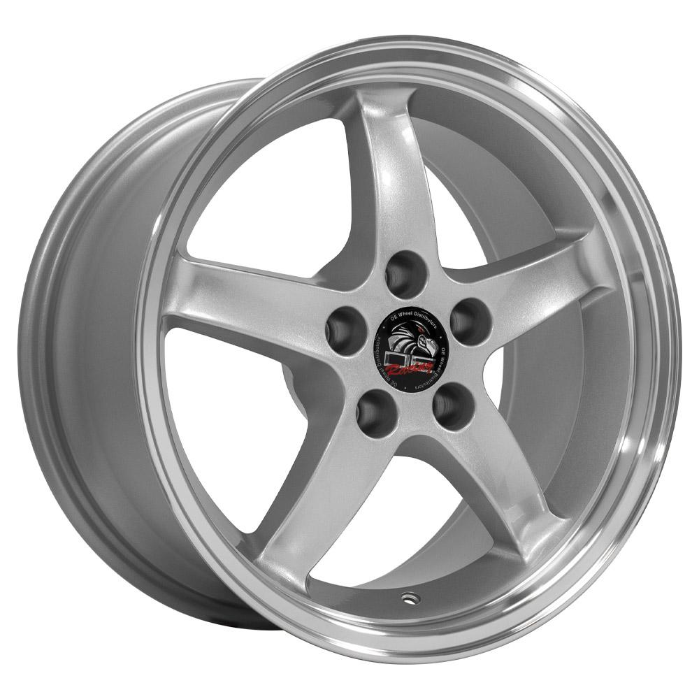 17" Replica FR04 fits Ford Mustang Cobra 17x9 Silver-SR1 Performance