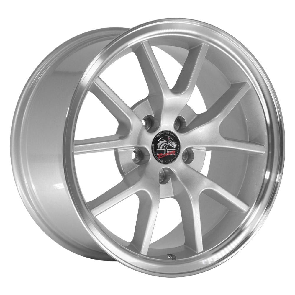 18" Replica FR05 fits Ford Mustang FR500 18x9 Silver-SR1 Performance