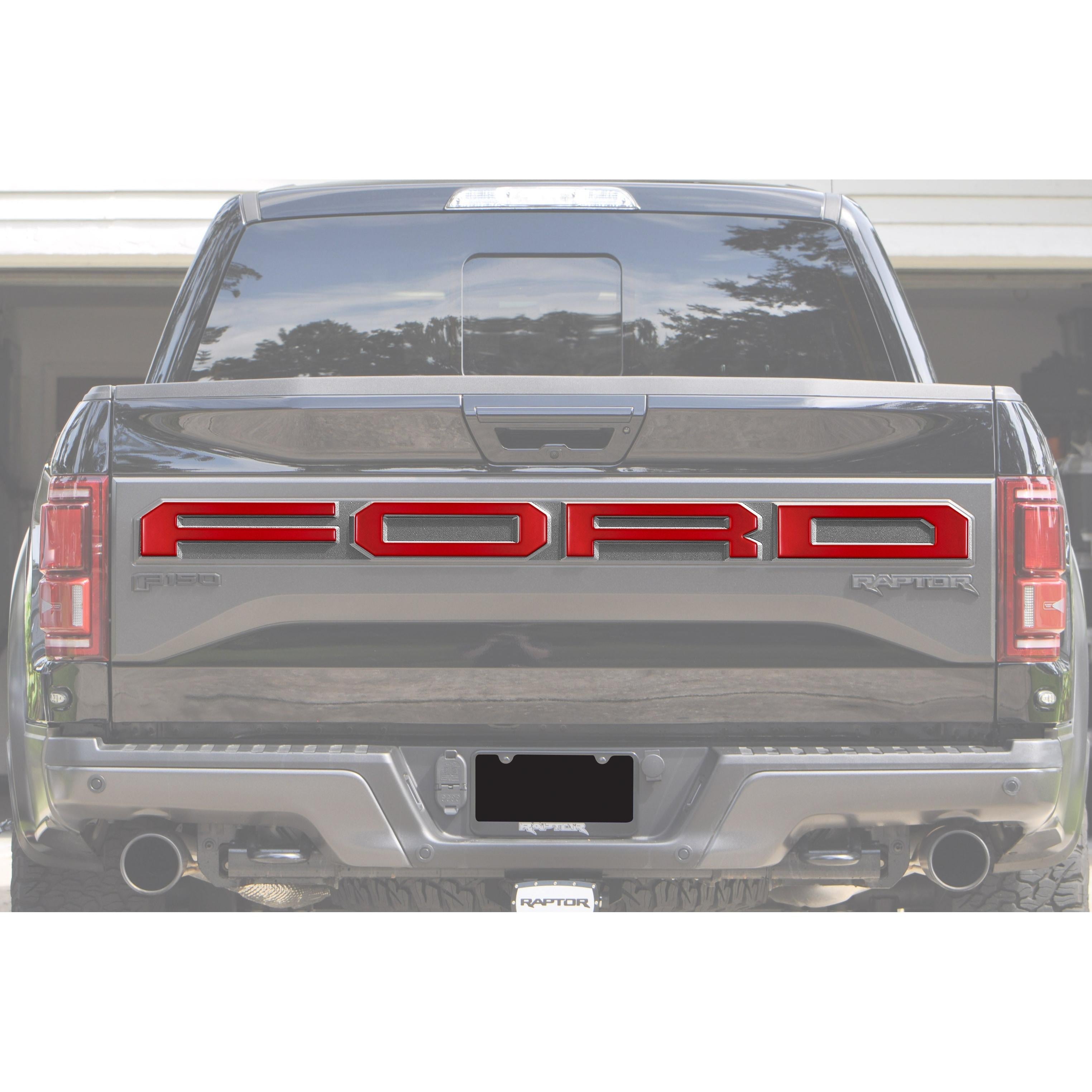 Tailgate Letter Overlays Fits 2015-2020 Ford F-150 Raptor