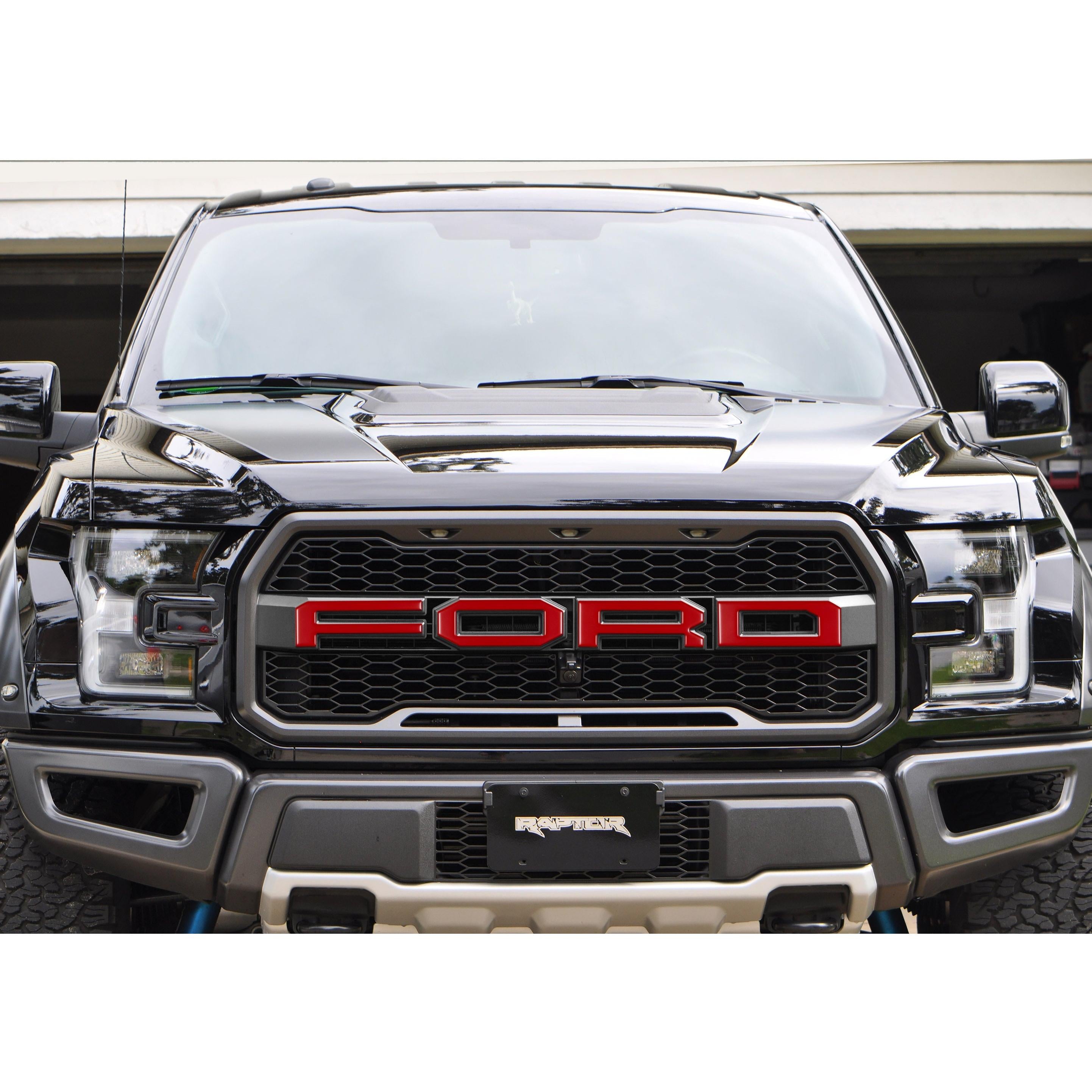 Grille Letter Overlays Fits 2015-2020 Ford F-150 Raptor