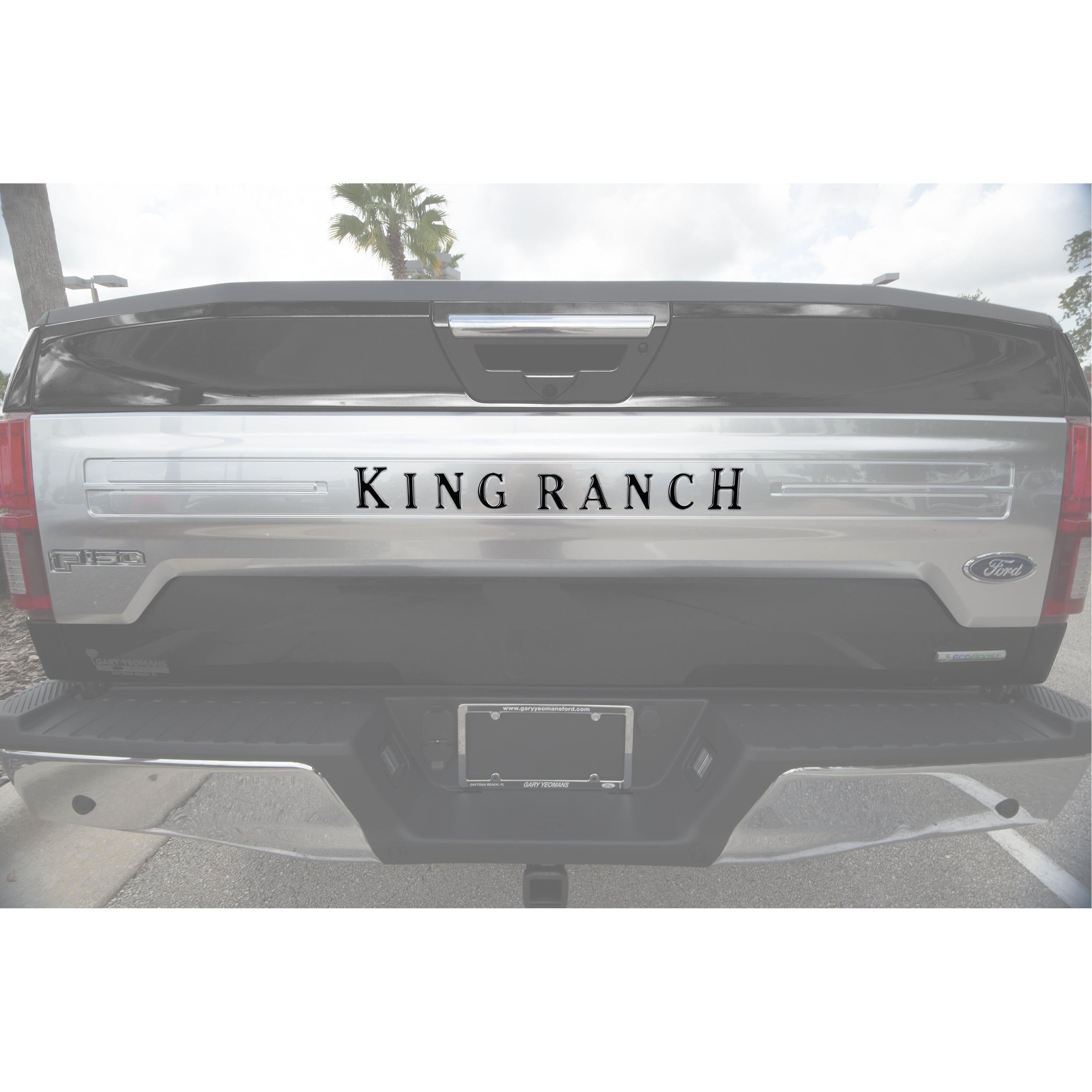 Tailgate Letter Inserts Fits 2018-2020 Ford F-150 King Ranch