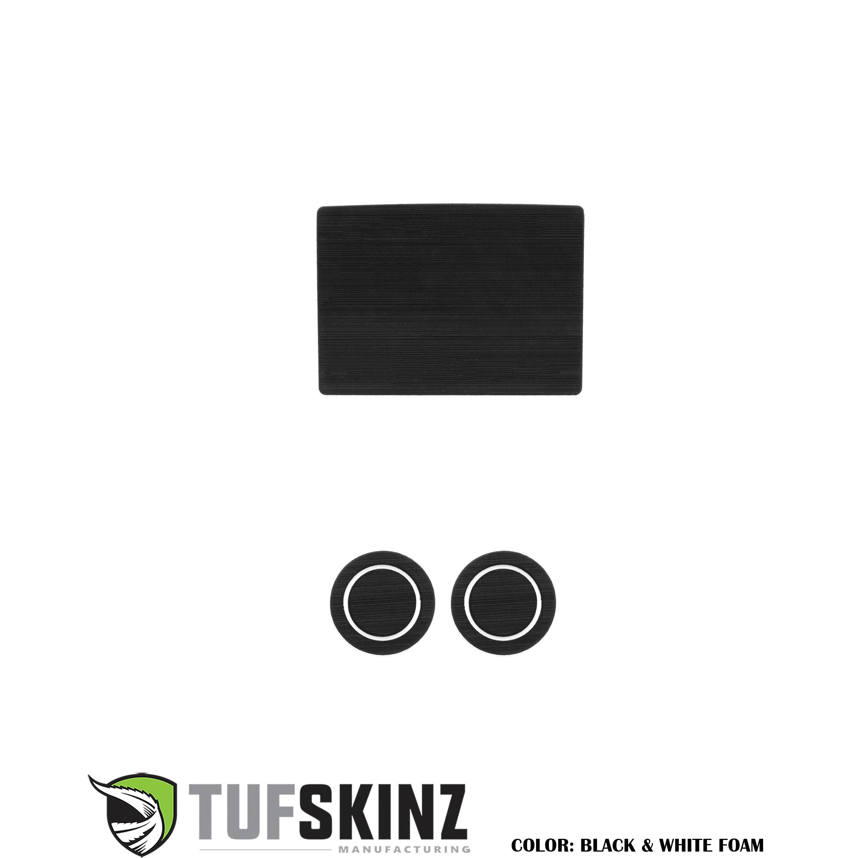 40/20/40 Split Seats with Center Dash Speaker Cup Holder inserts Fits 2017-2020 Ford F-150 Black/White