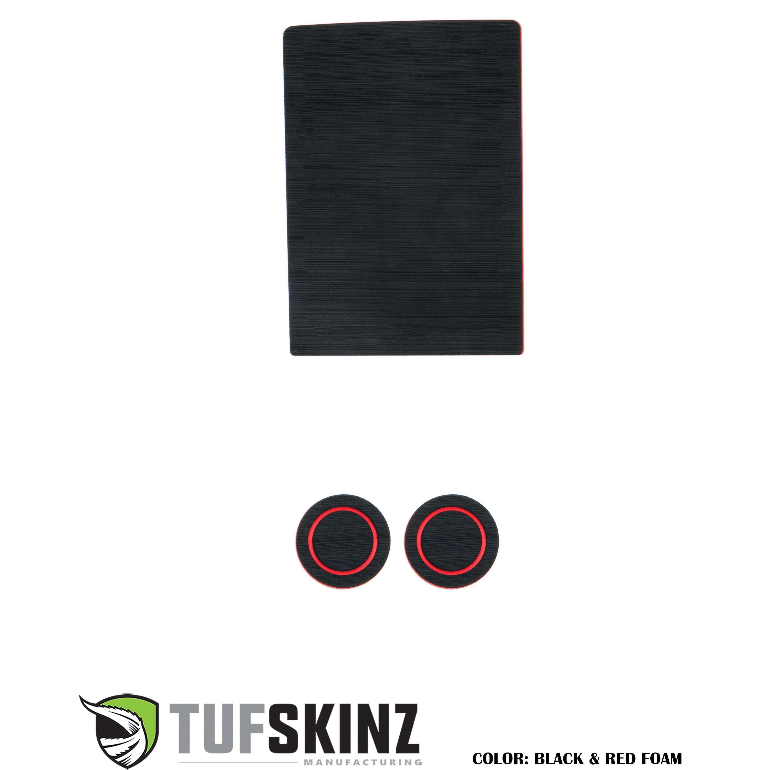 40/20/40 Split Seats w/o Center Dash Speaker Cup Holder inserts Fits 2017-2020 Ford F-150 Black/Red