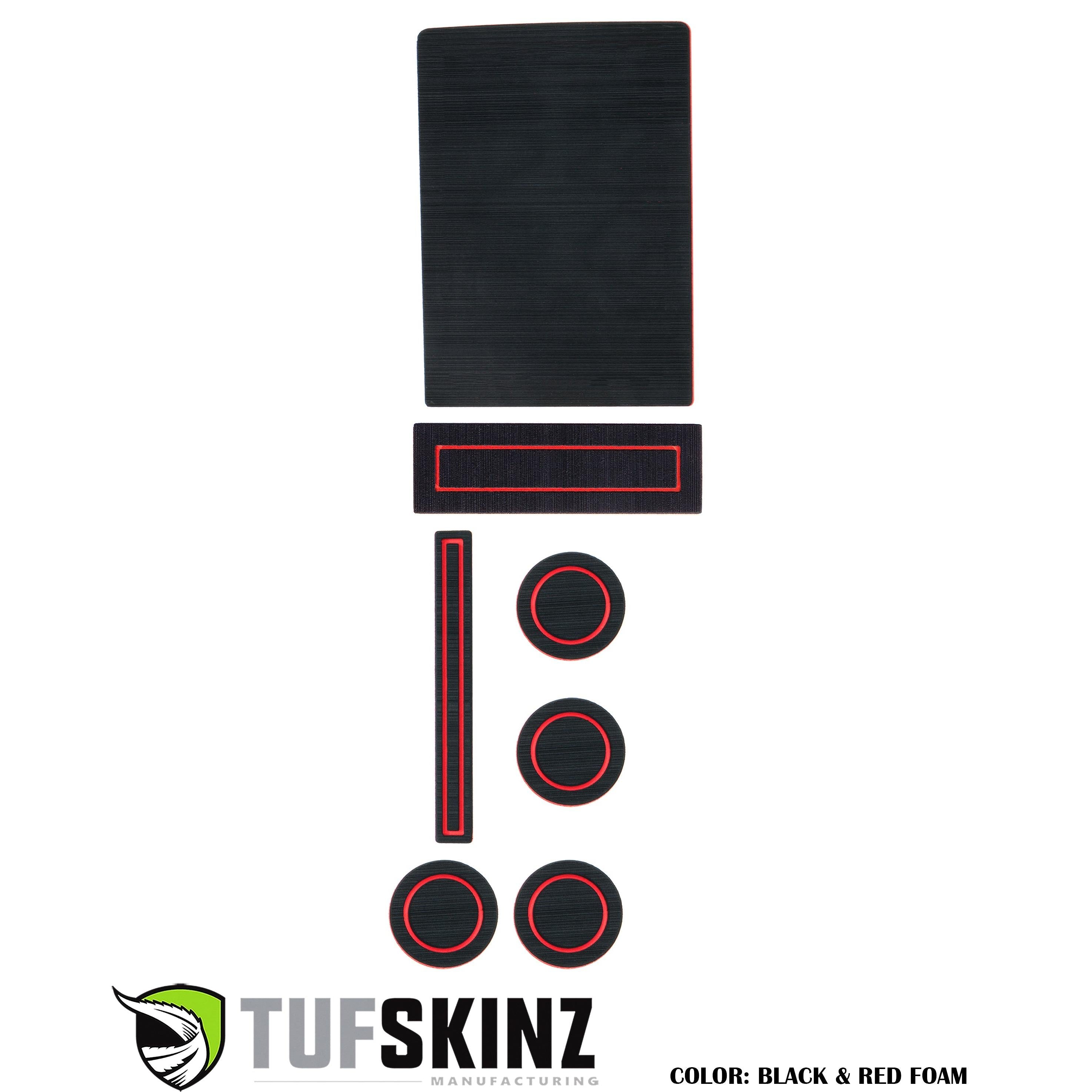 40/Console/40 Seats Console Shifter w/o Center dash speaker Inserts Fits 2015-2016 Ford F-150 Black/Red