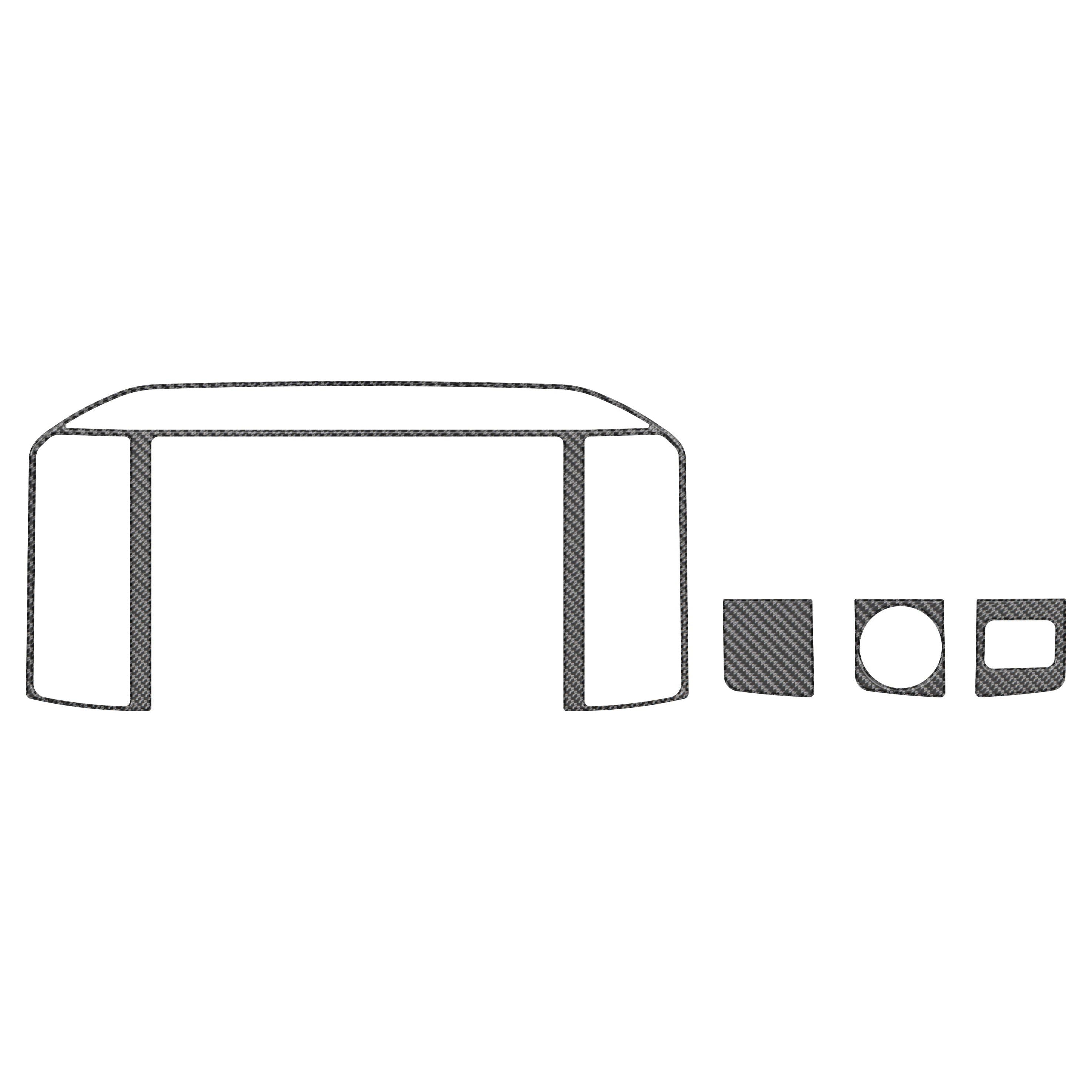 Navigation Screen Accent Trim Fits 2021-2026 Ford F-150