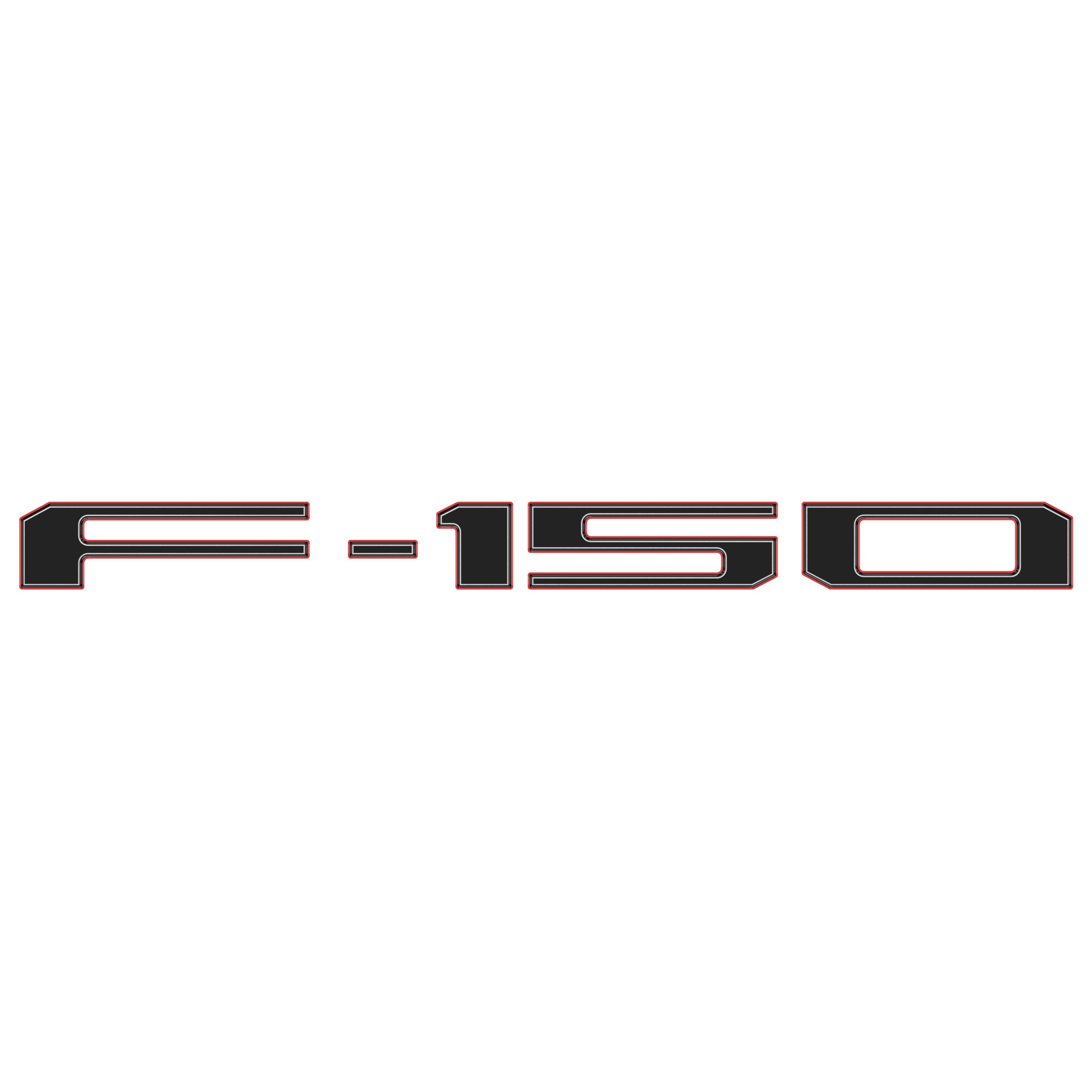 Rear Tailgate Letter Inserts Fits 2018-2020 Ford F-150