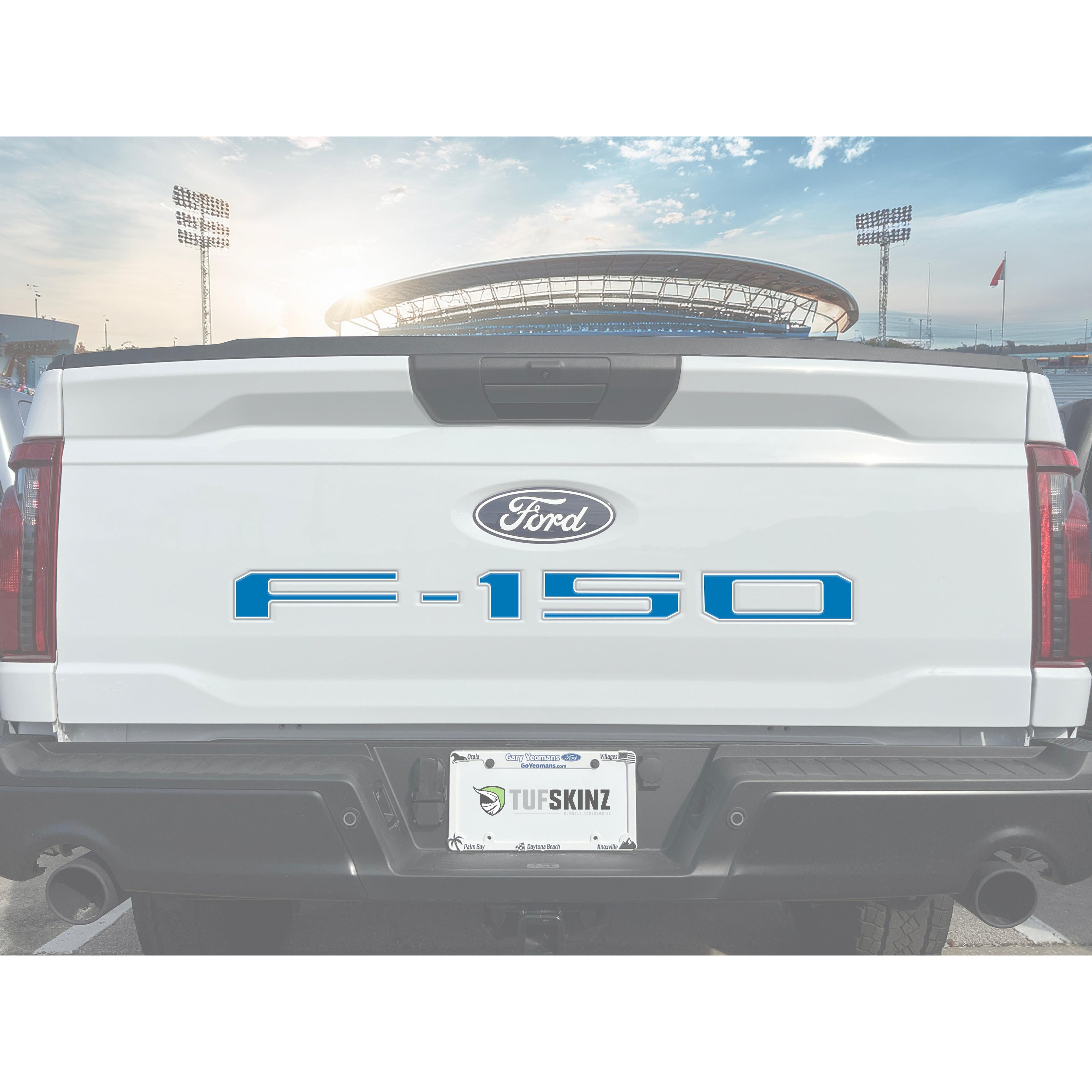 Football Themed Tailgate Letter Inserts Fits 2021-2026 Ford F-150