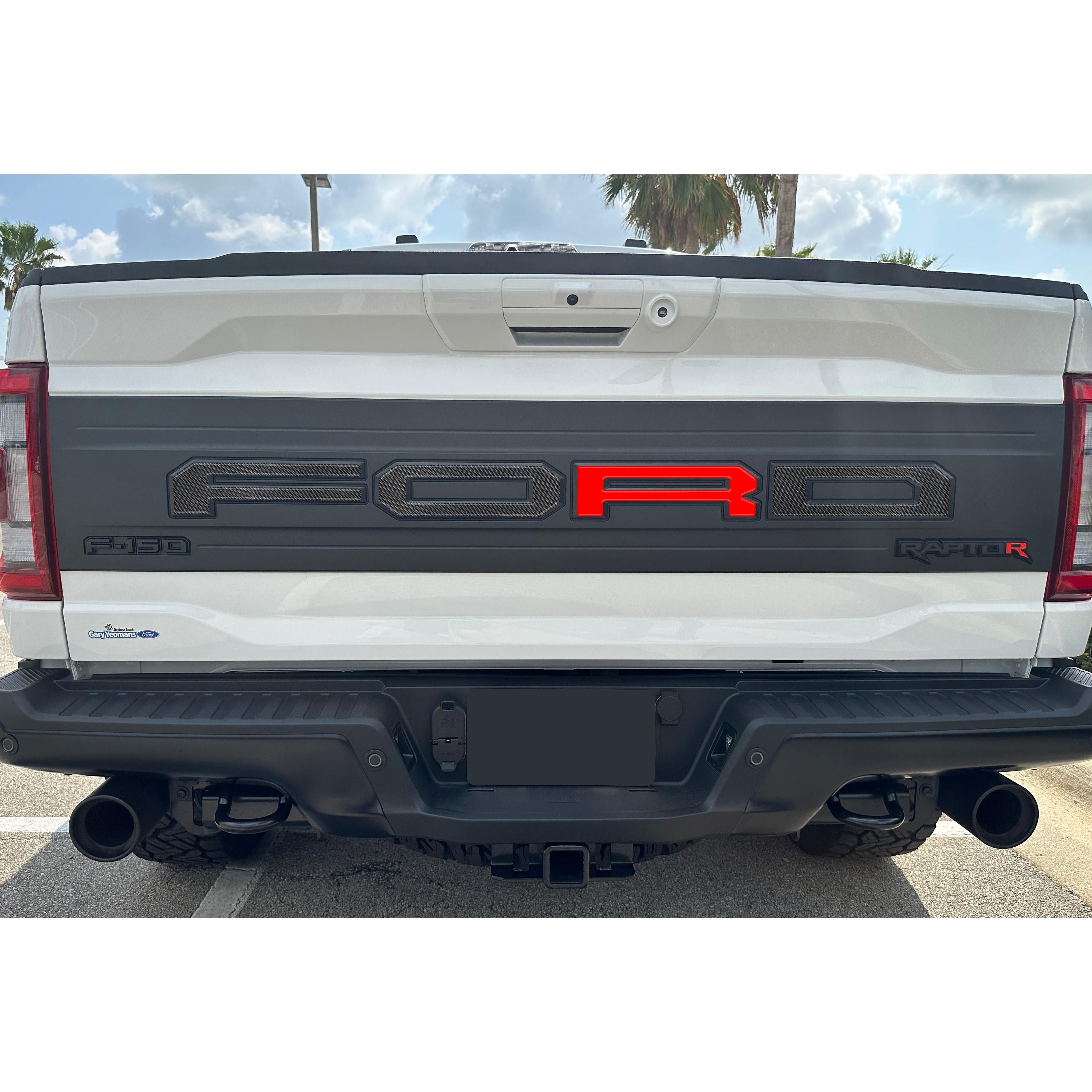 Raptor Tailgate Letter Overlays Fits 2021-2026 Ford F-150 Raptor