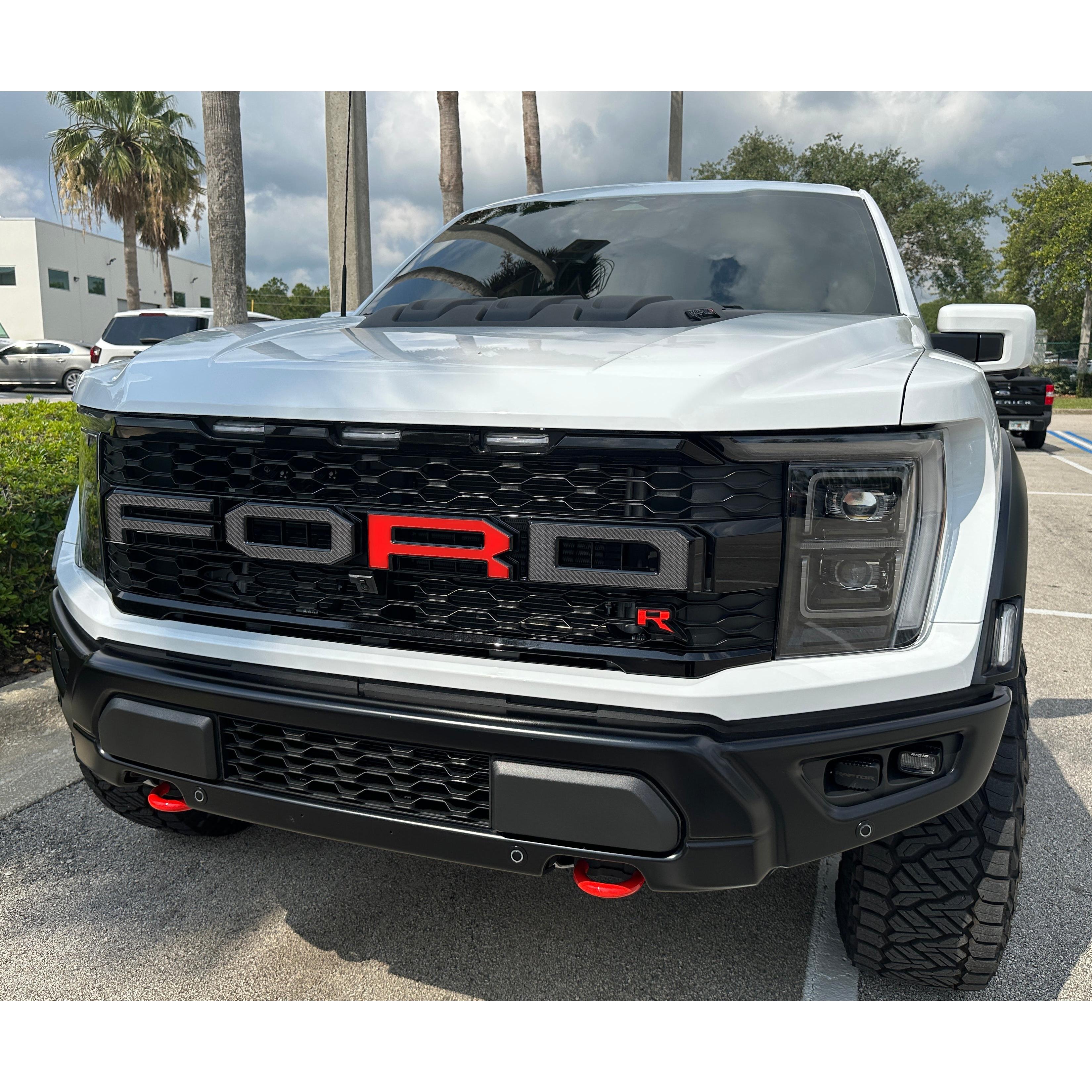 Raptor Front Grille Letters Fits 2021-2026 Ford F-150 Raptor