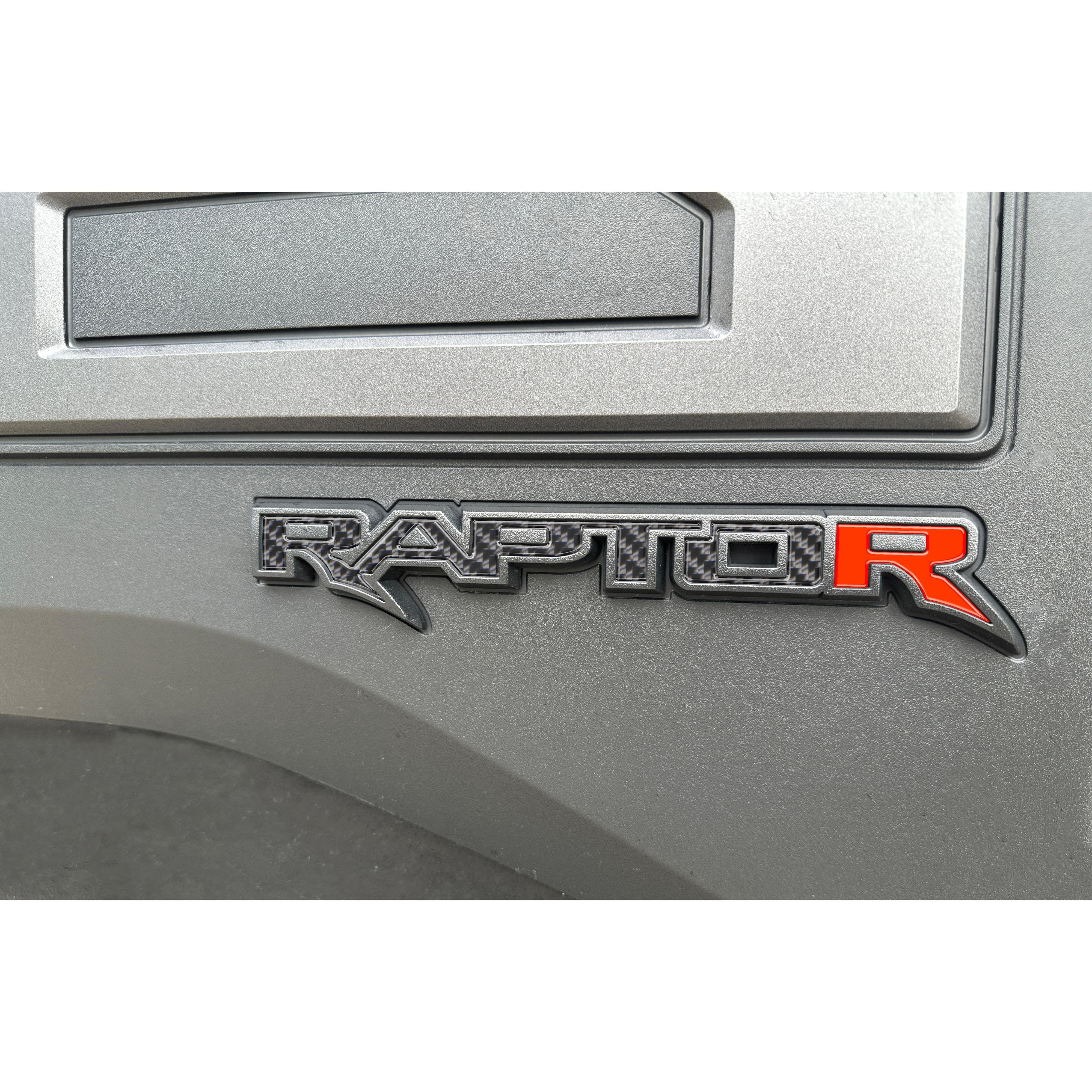 Raptor Tailgate Emblem Inserts Fits 2017-2026 Ford F-150 Raptor