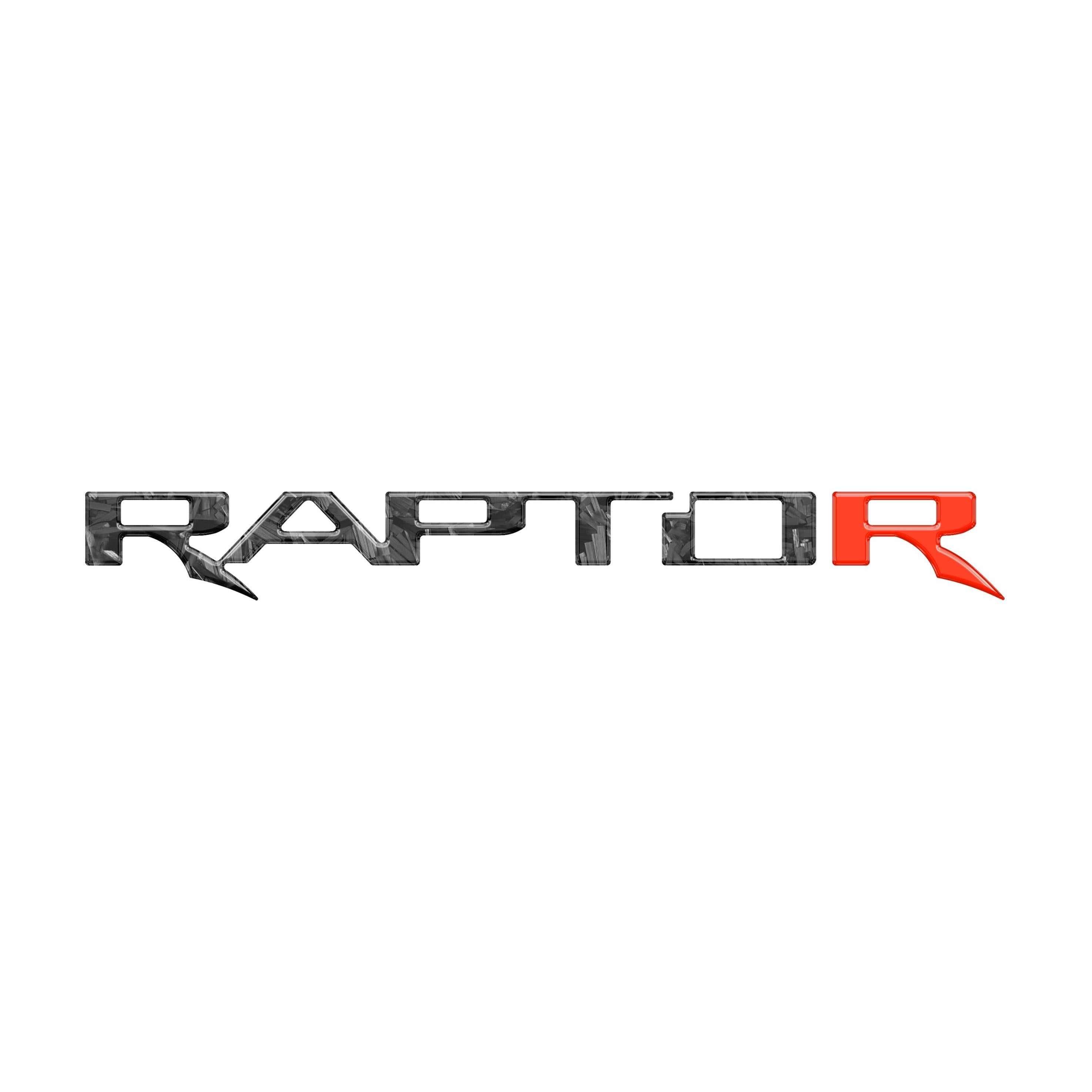 Raptor Tailgate Emblem Inserts Fits 2017-2026 Ford F-150 Raptor