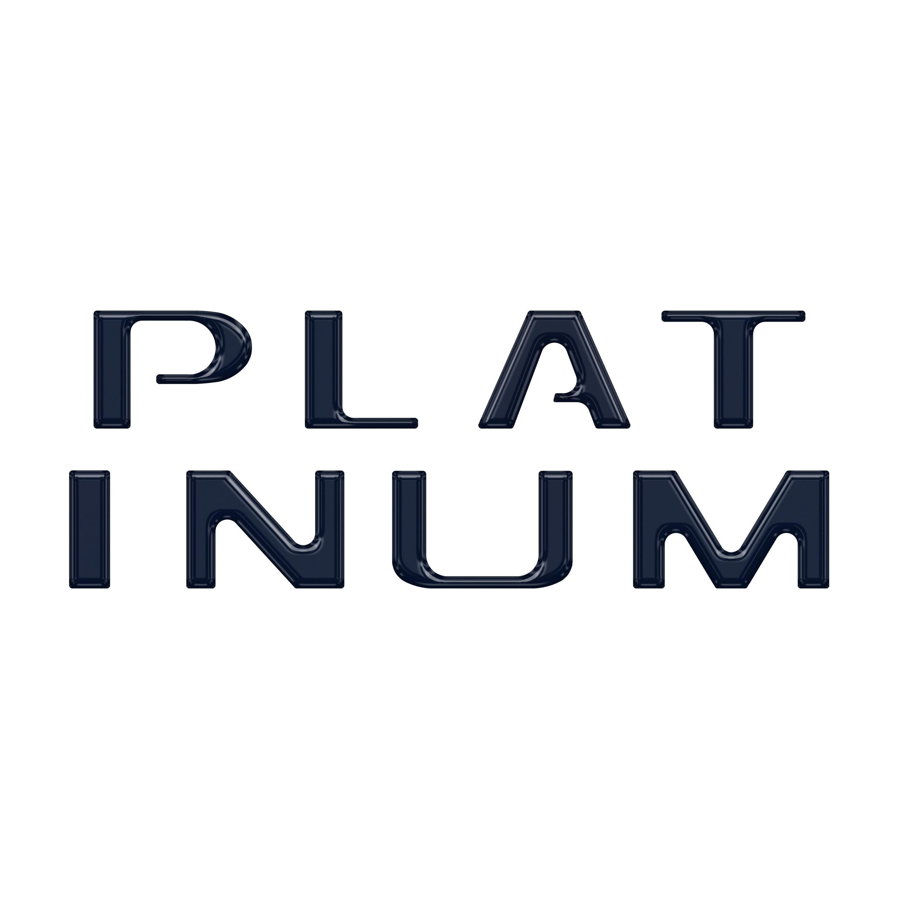 Platinum Tailgate Letter Inserts Fits 2021-2023 Ford F-150