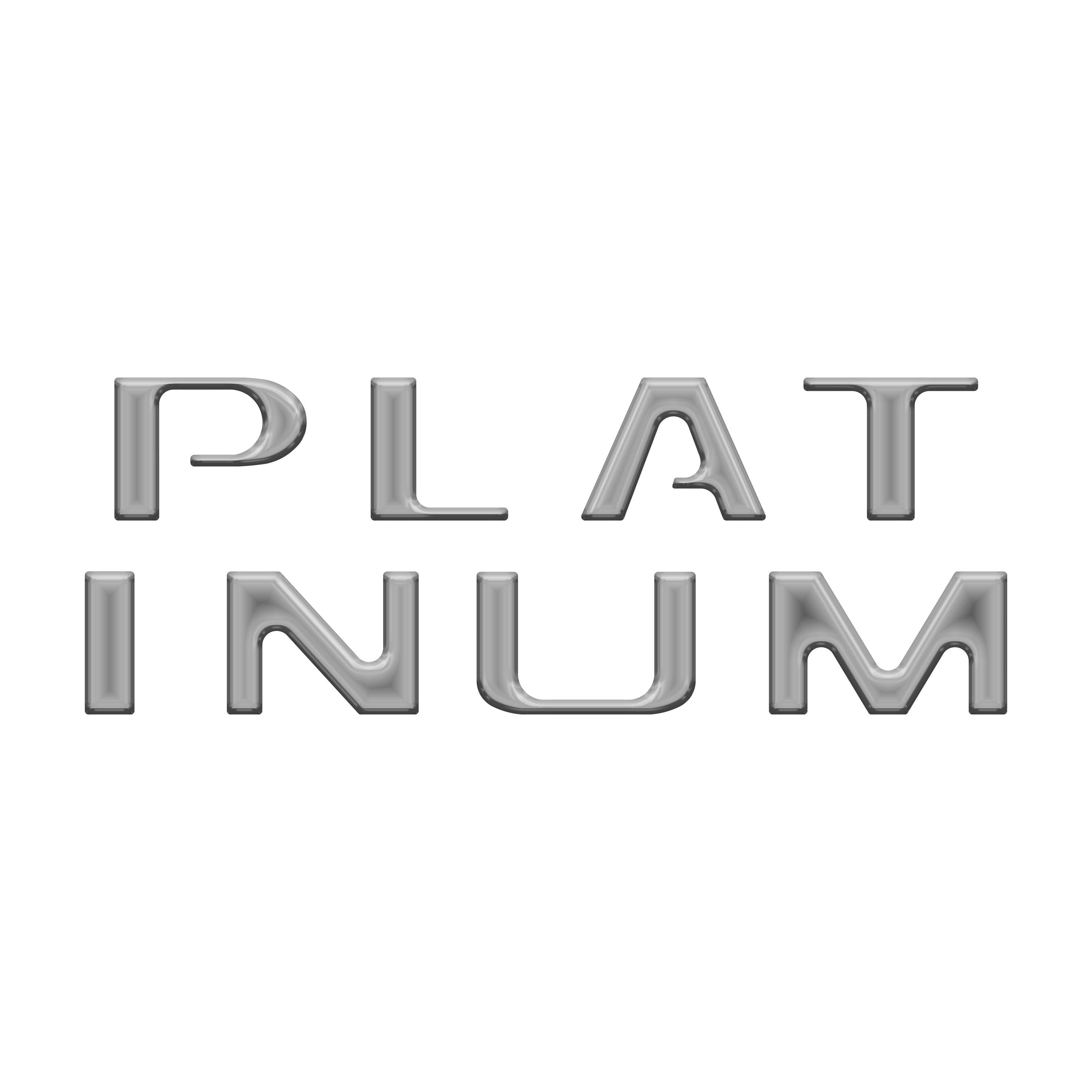 Platinum Tailgate Letter Inserts Fits 2021-2023 Ford F-150