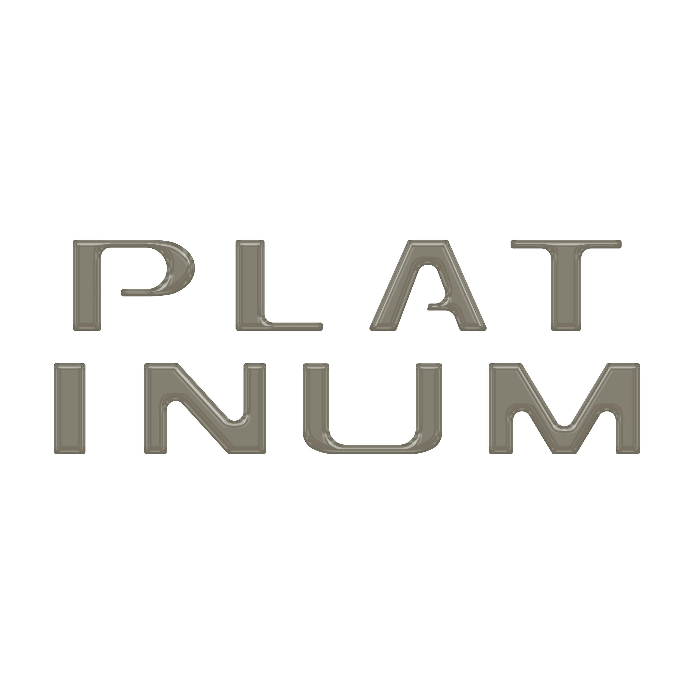 Platinum Tailgate Letter Inserts Fits 2021-2023 Ford F-150