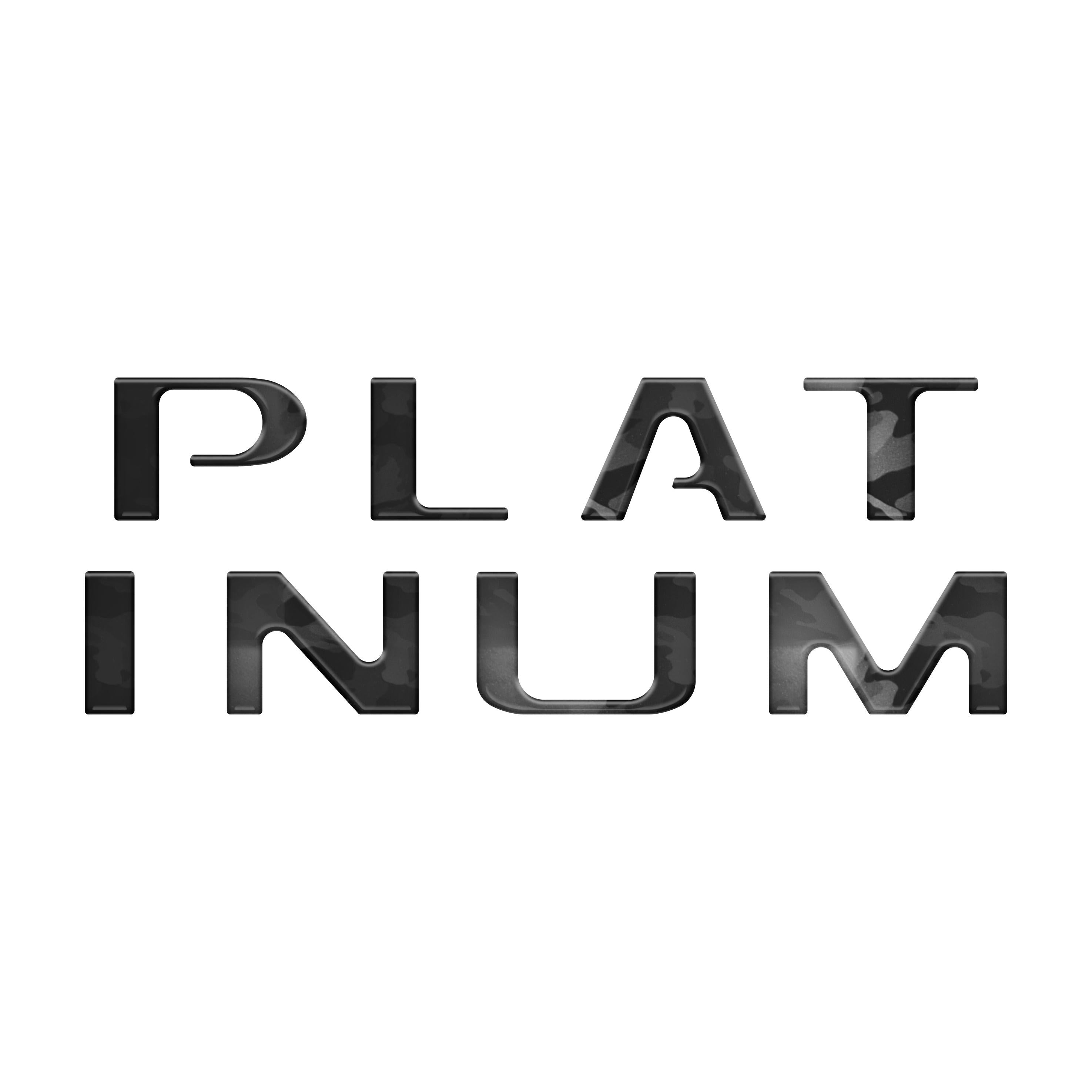 Tailgate Letter Inserts Fits 2018-2020 Ford F-150 Platinum