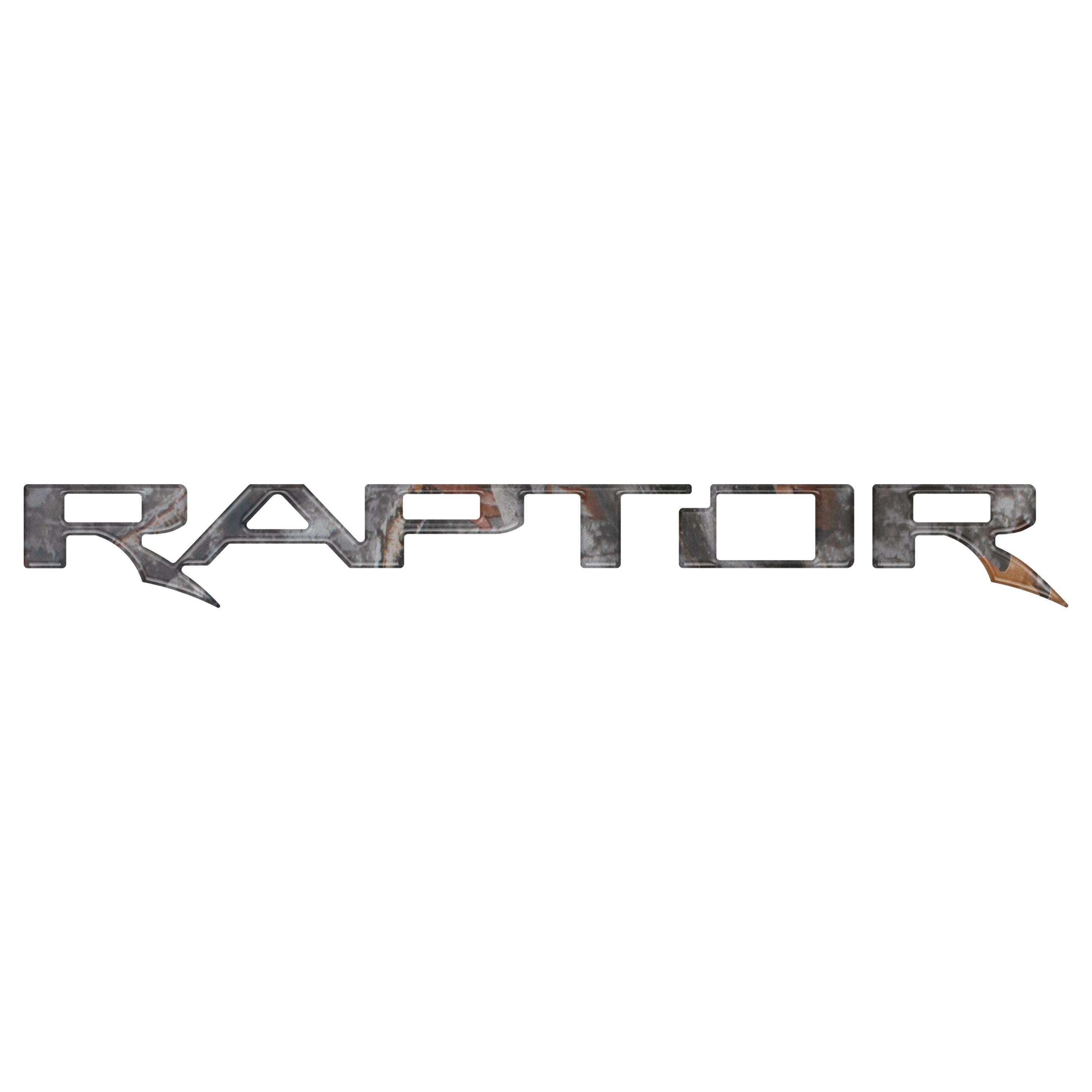 Raptor Tailgate Emblem Inserts Fits 2024-2026 Ford Ranger