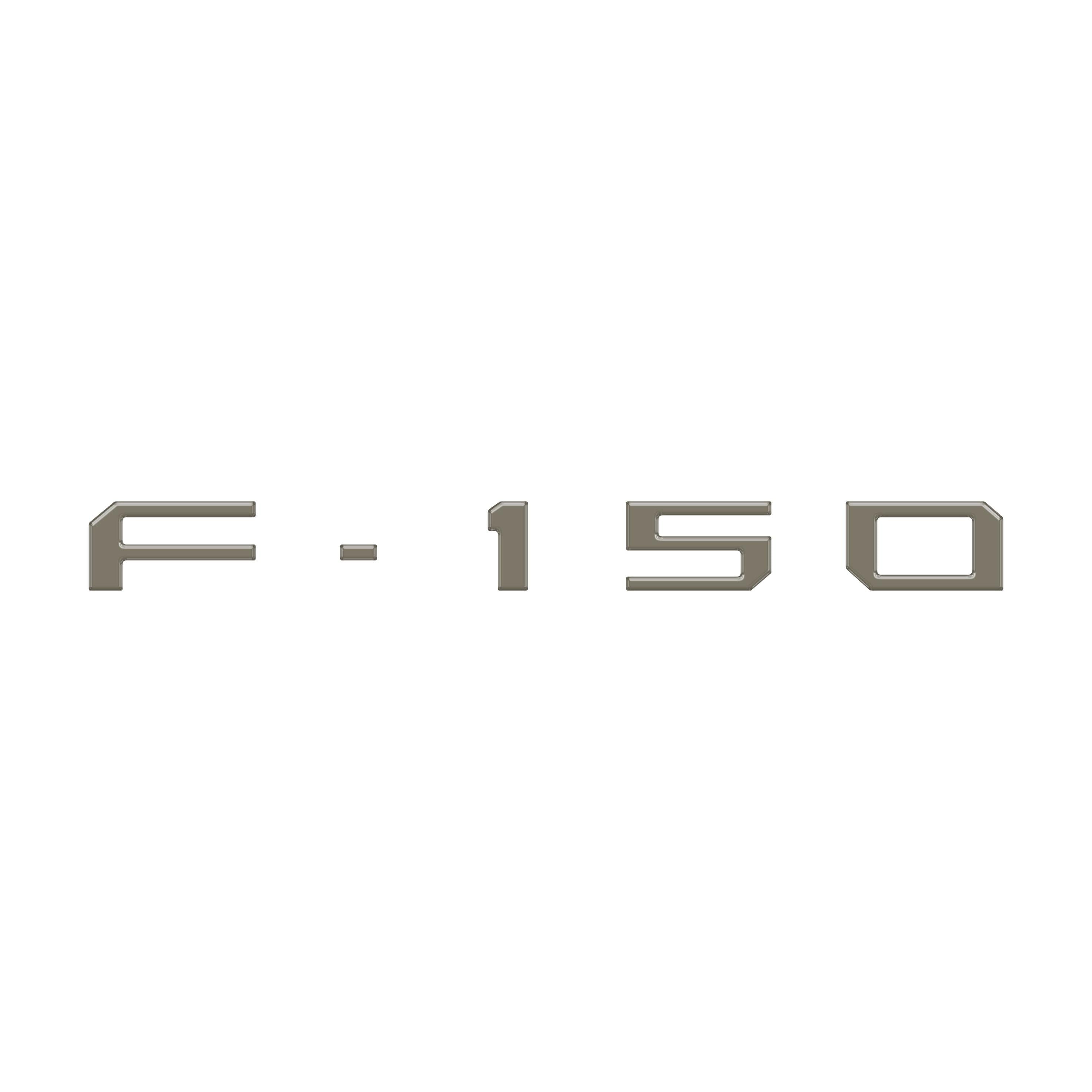 Passenger Cubby Letter Overlays Fits 2021-2026 Ford F-150 XL/STX