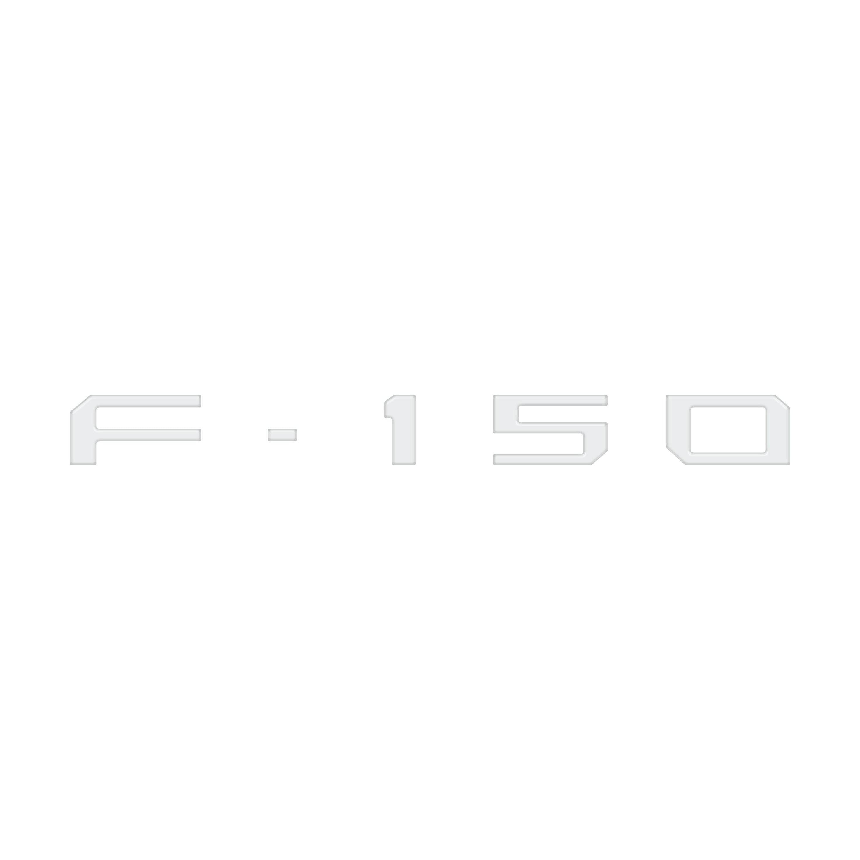 Passenger Cubby Letter Overlays Fits 2021-2026 Ford F-150 XL/STX