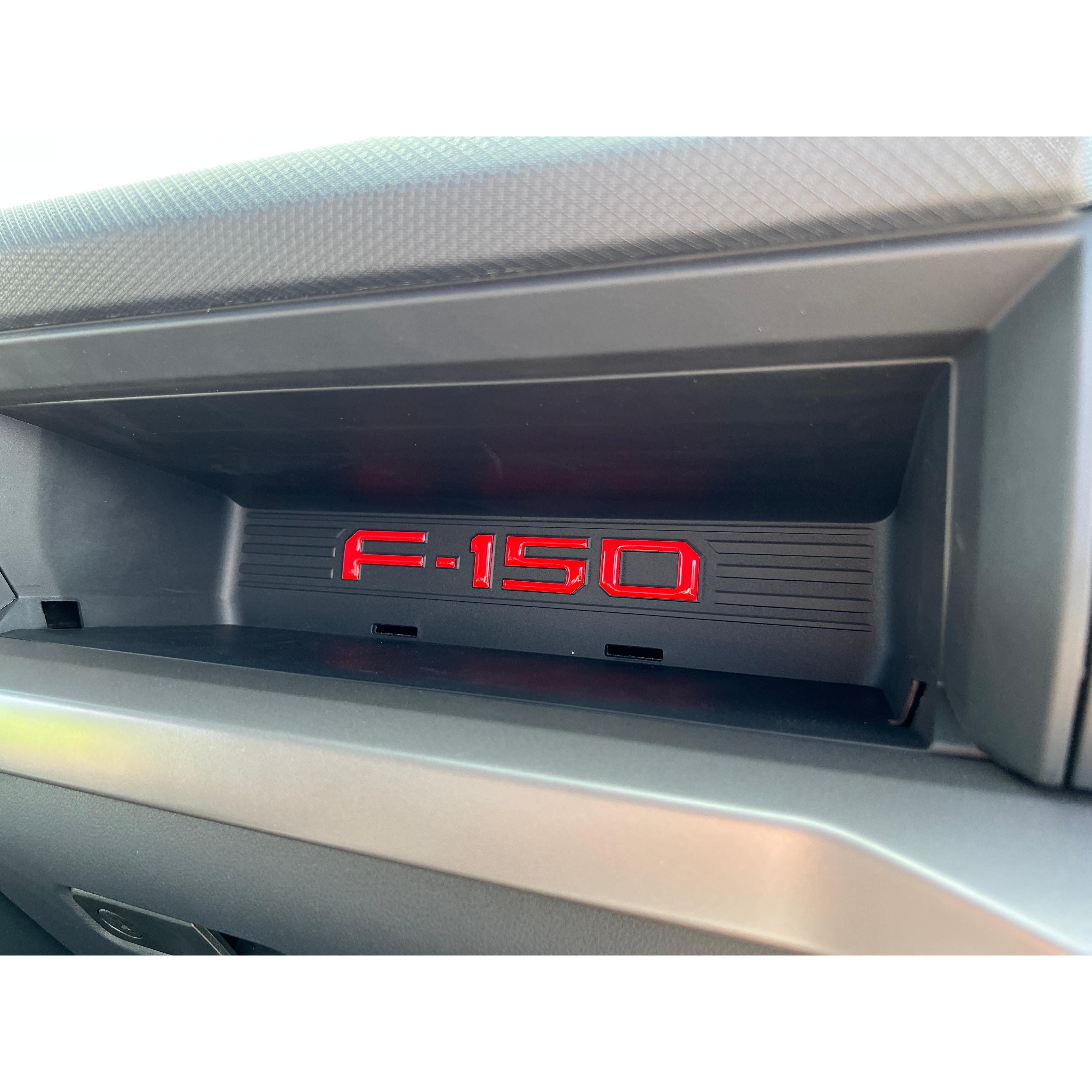 Passenger Cubby Letter Overlays Fits 2021-2026 Ford F-150 XL/STX