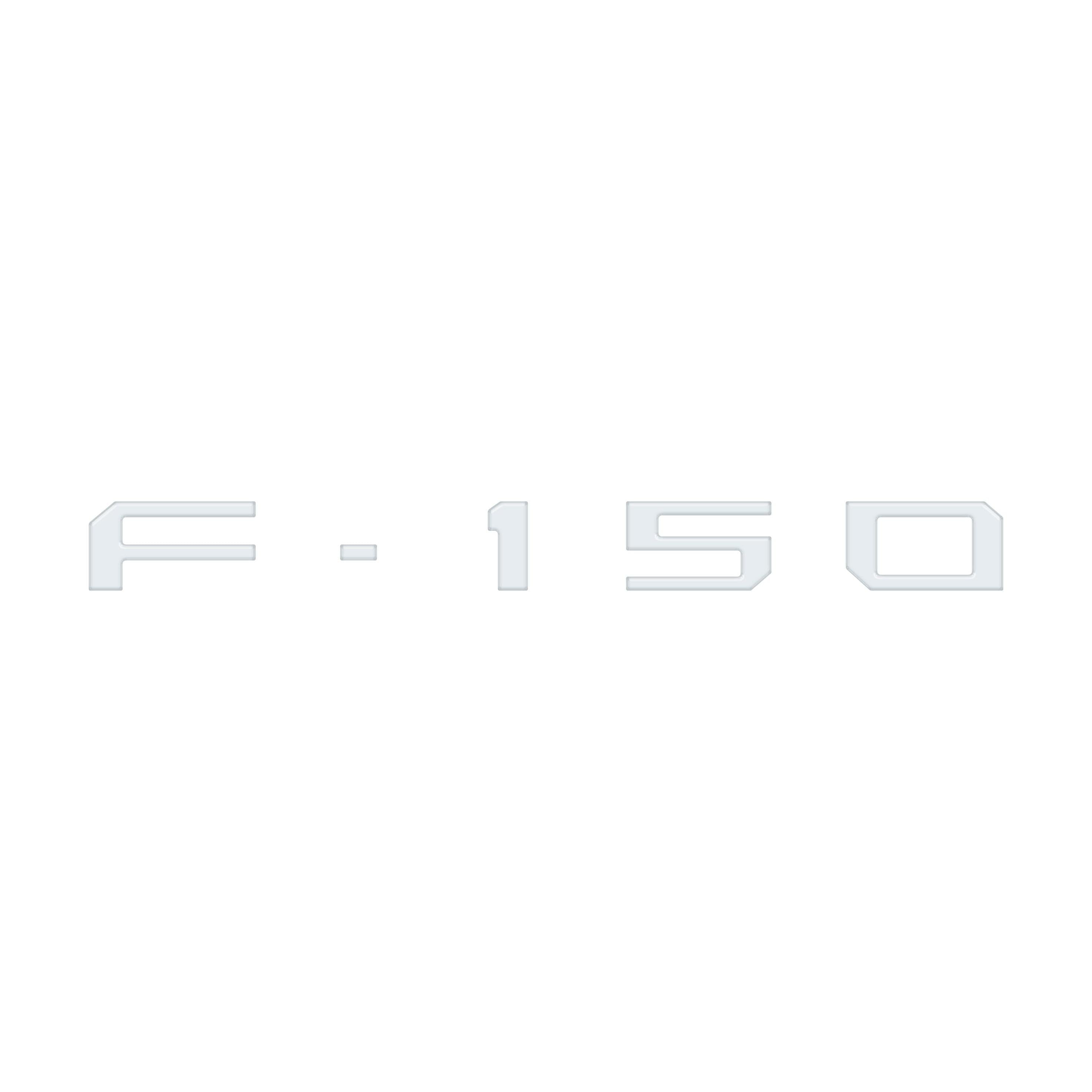 Passenger Cubby Letter Overlays Fits 2021-2026 Ford F-150 XL/STX