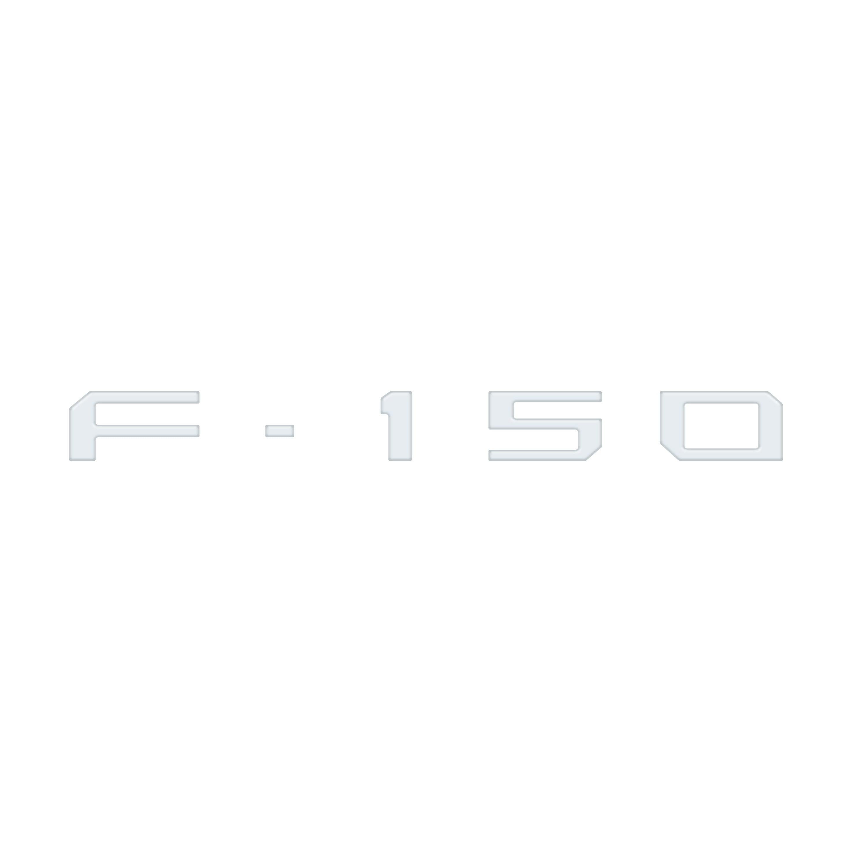 Passenger Cubby Letter Overlays Fits 2021-2026 Ford F-150 XL/STX