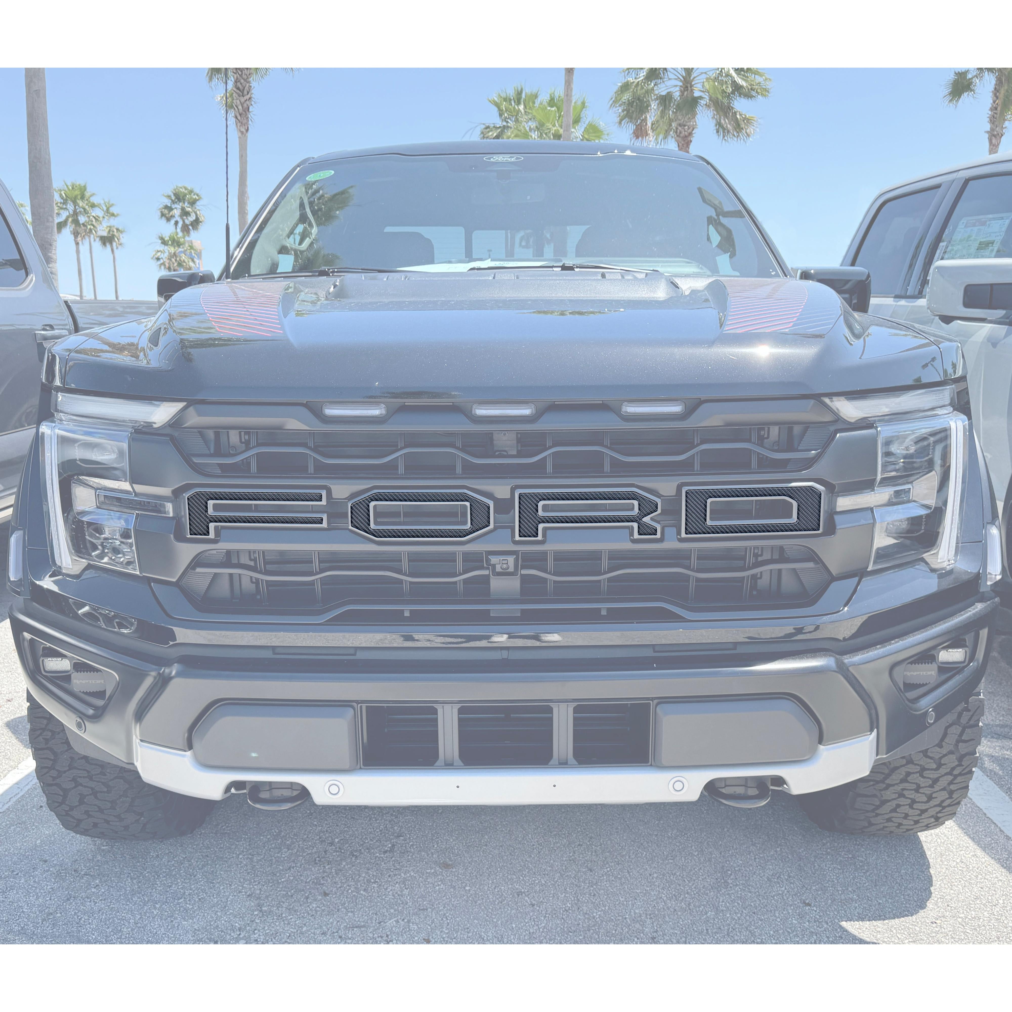 Raptor Front Grille Letters Fits 2021-2026 Ford F-150 Raptor
