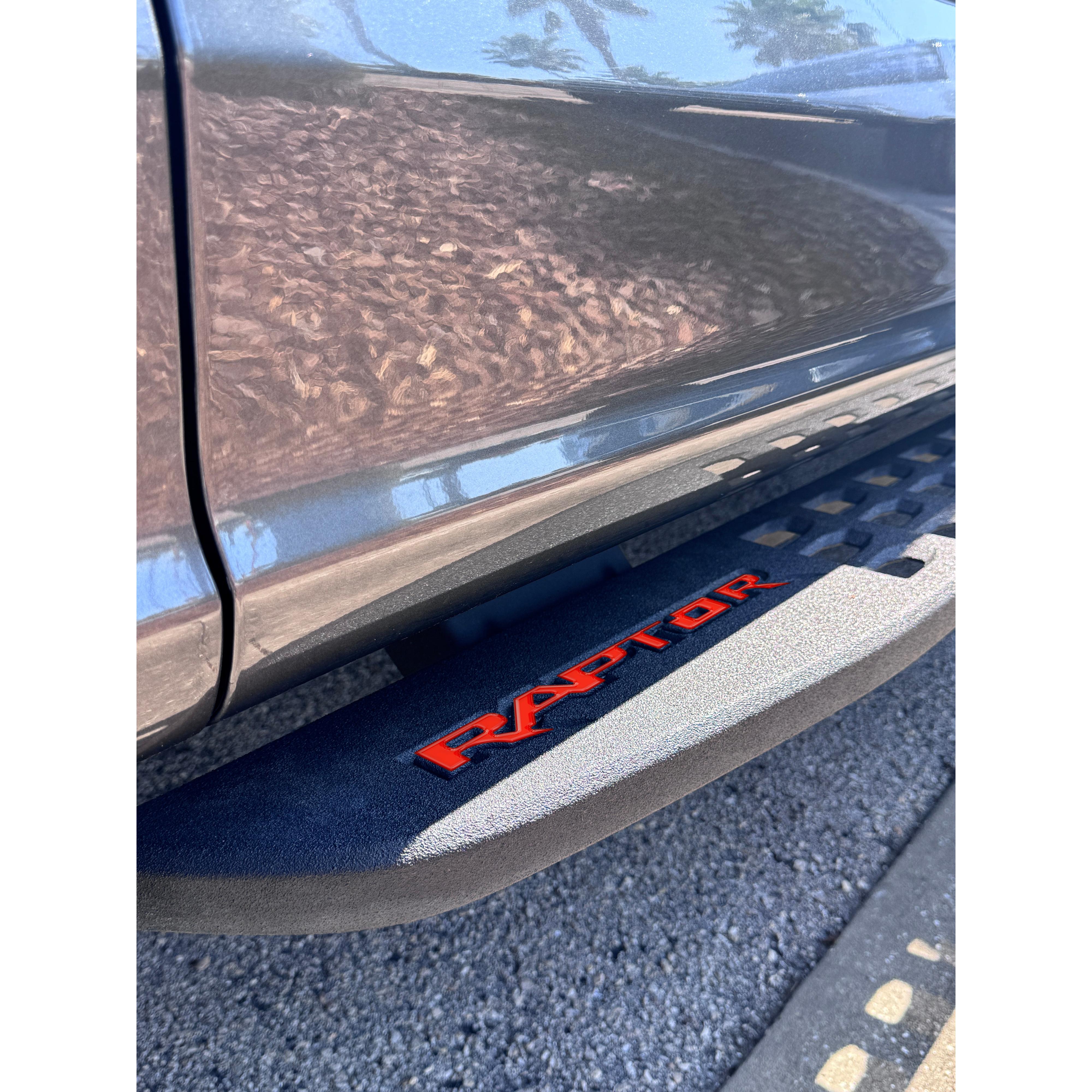 Running Board Emblem Overlays Fits 2017-2024 Ford F-150 Raptor