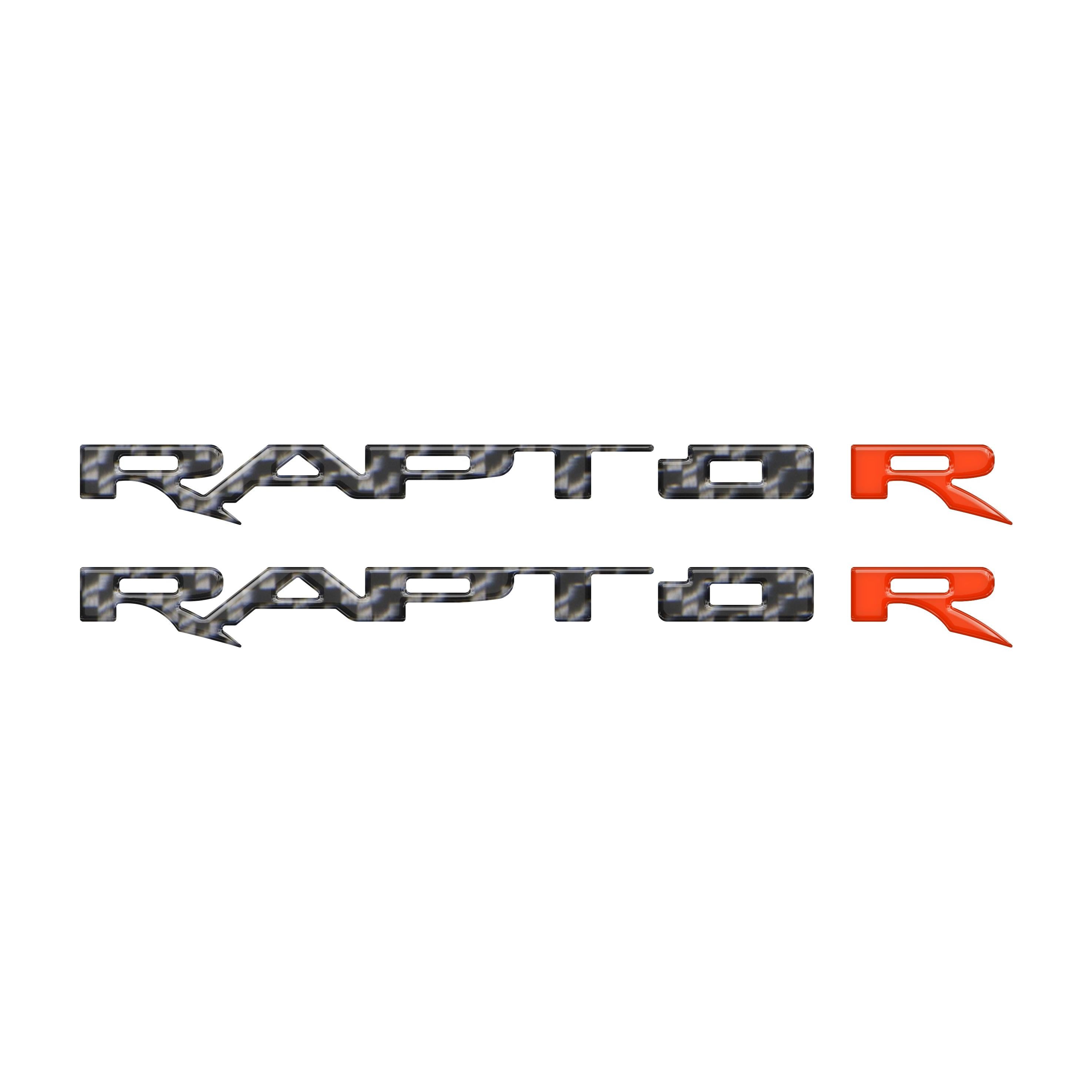Running Board Emblem Overlays Fits 2017-2024 Ford F-150 Raptor