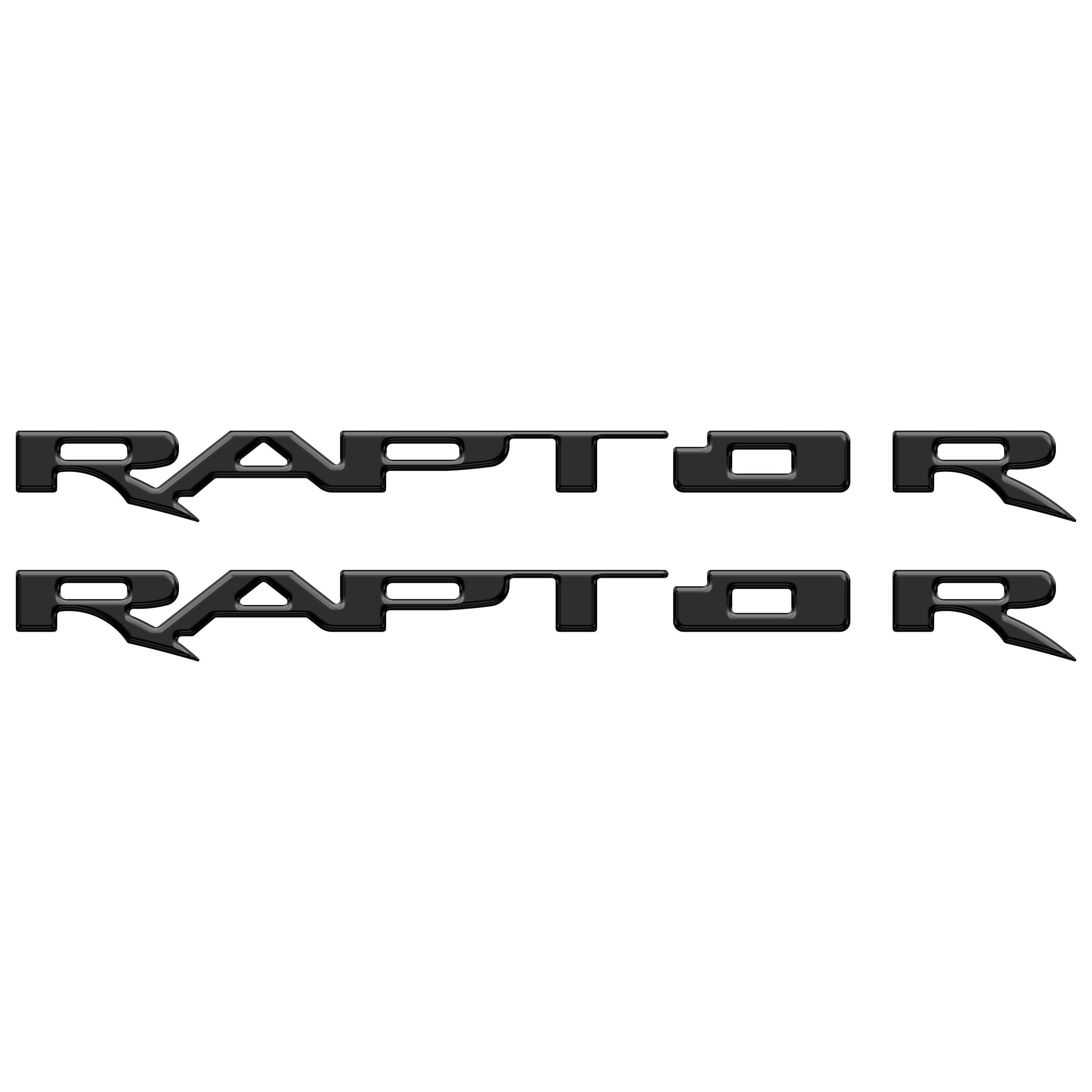 Running Board Emblem Overlays Fits 2017-2024 Ford F-150 Raptor