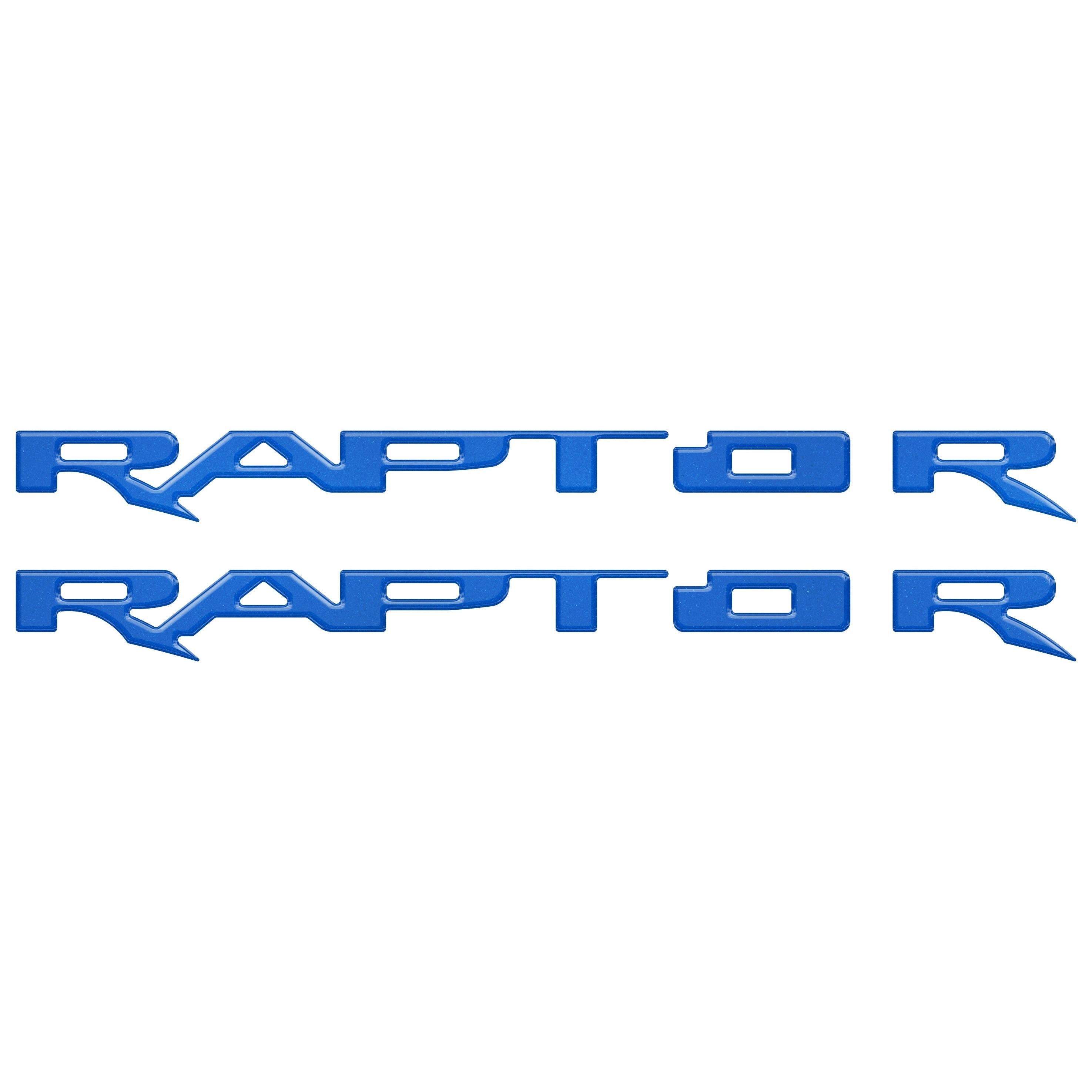 Running Board Emblem Overlays Fits 2017-2024 Ford F-150 Raptor