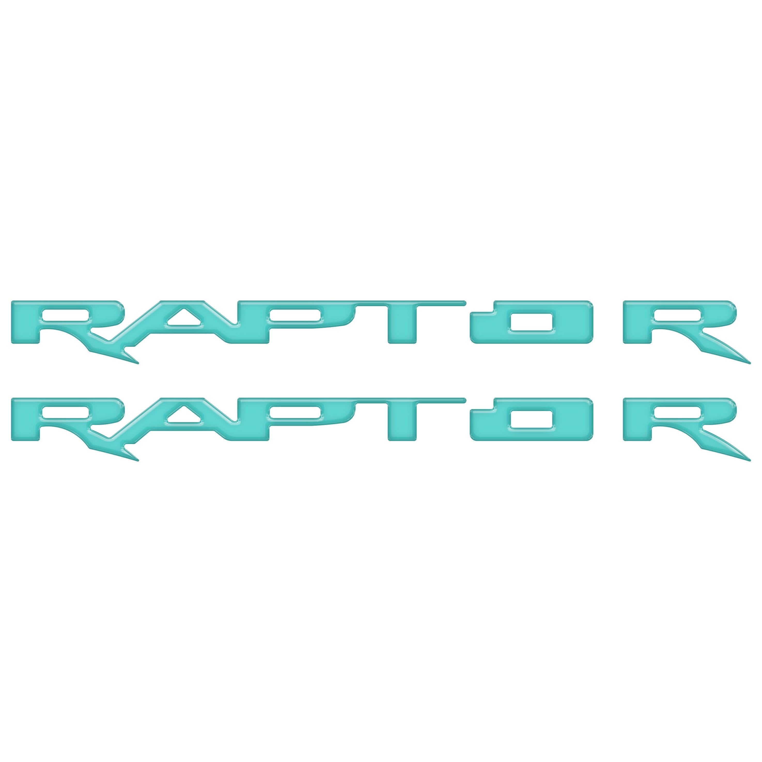 Running Board Emblem Overlays Fits 2017-2024 Ford F-150 Raptor