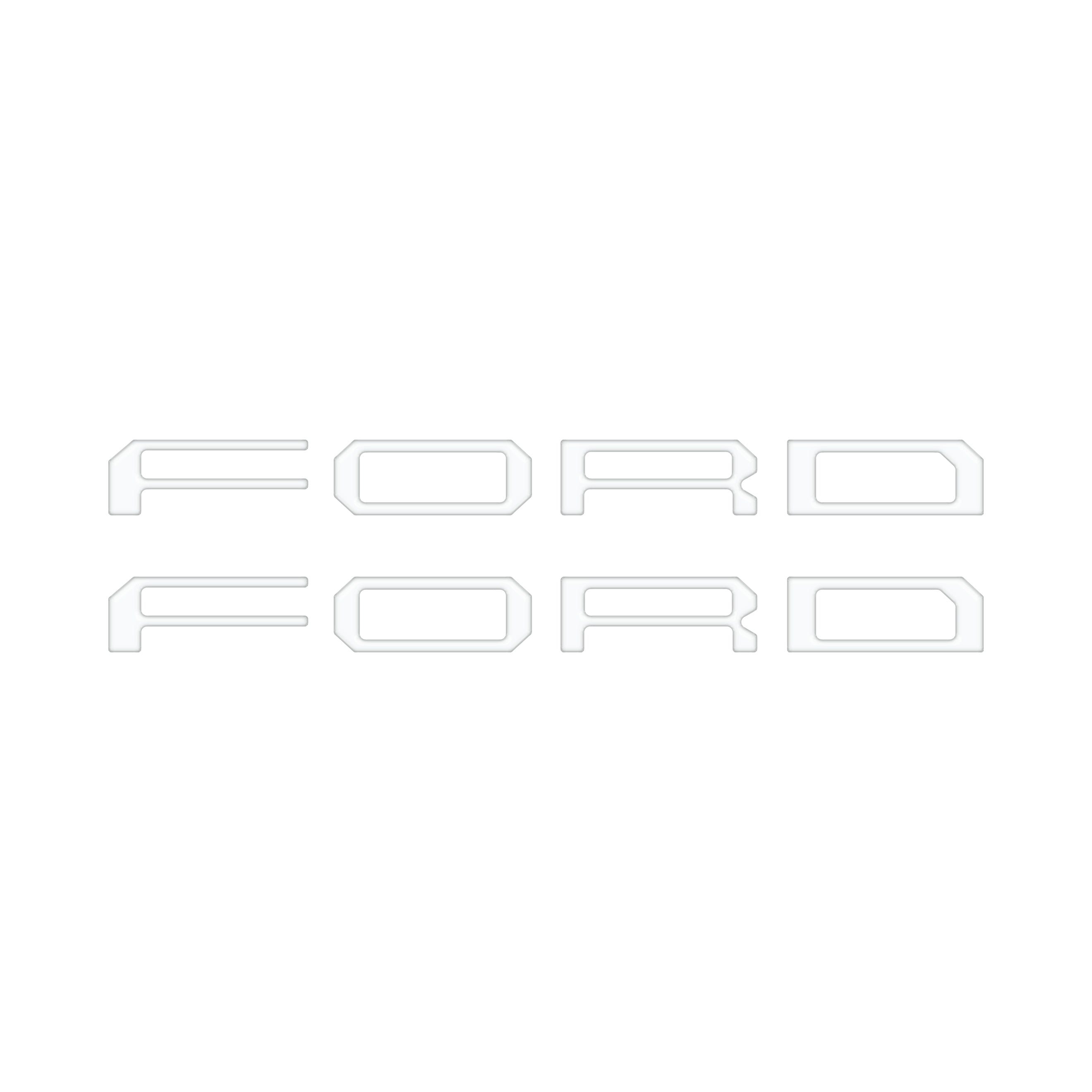 Tremor Running Board Letter Inserts Fits 2021-2024 Ford F-150