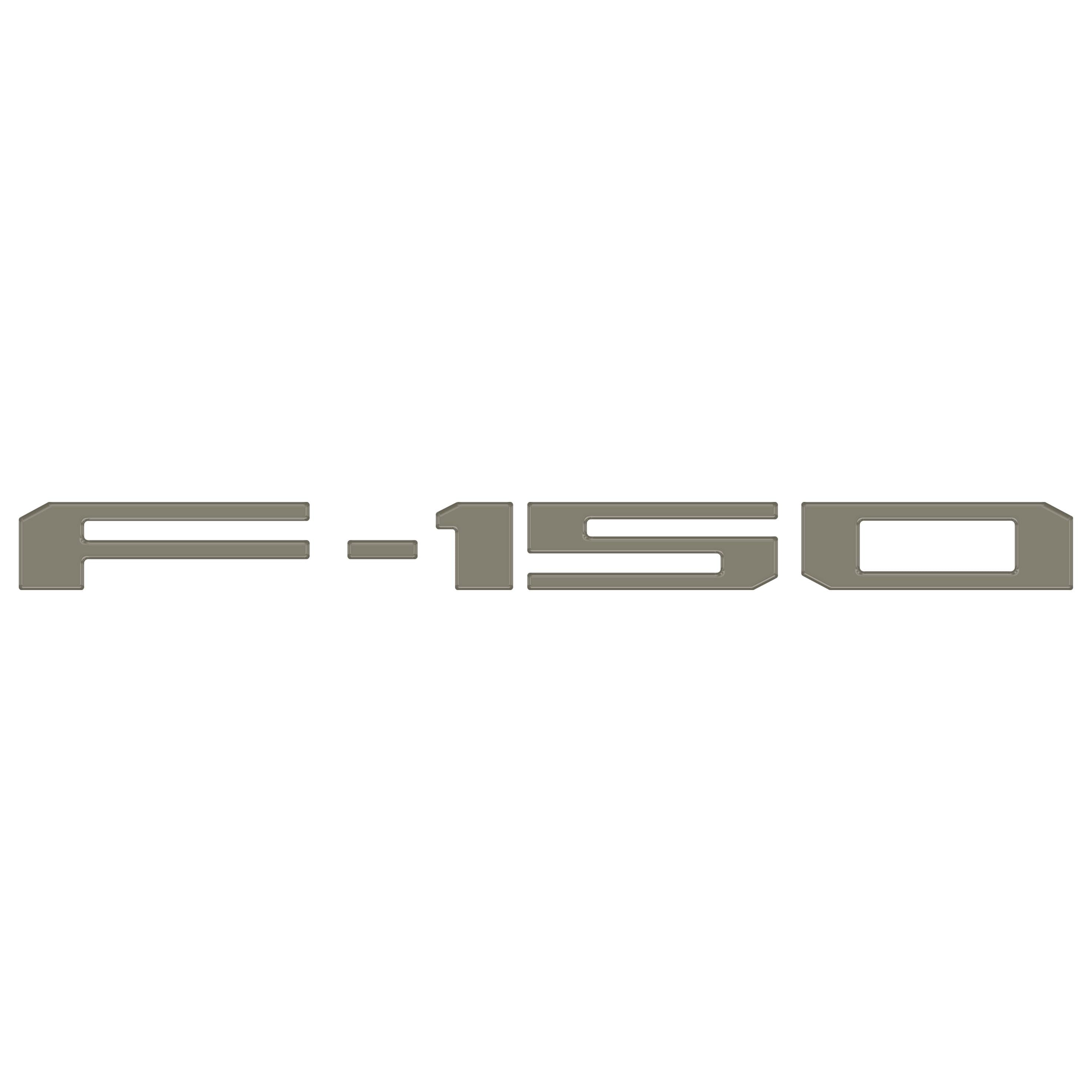 Tailgate Letter Inserts Fits 2021-2026 Ford F-150