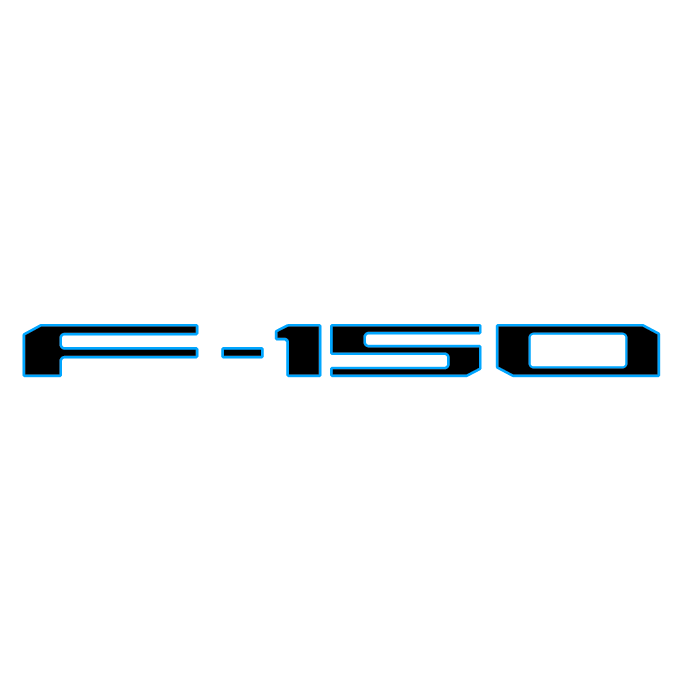 Tailgate Letter Inserts Fits 2021-2026 Ford F-150