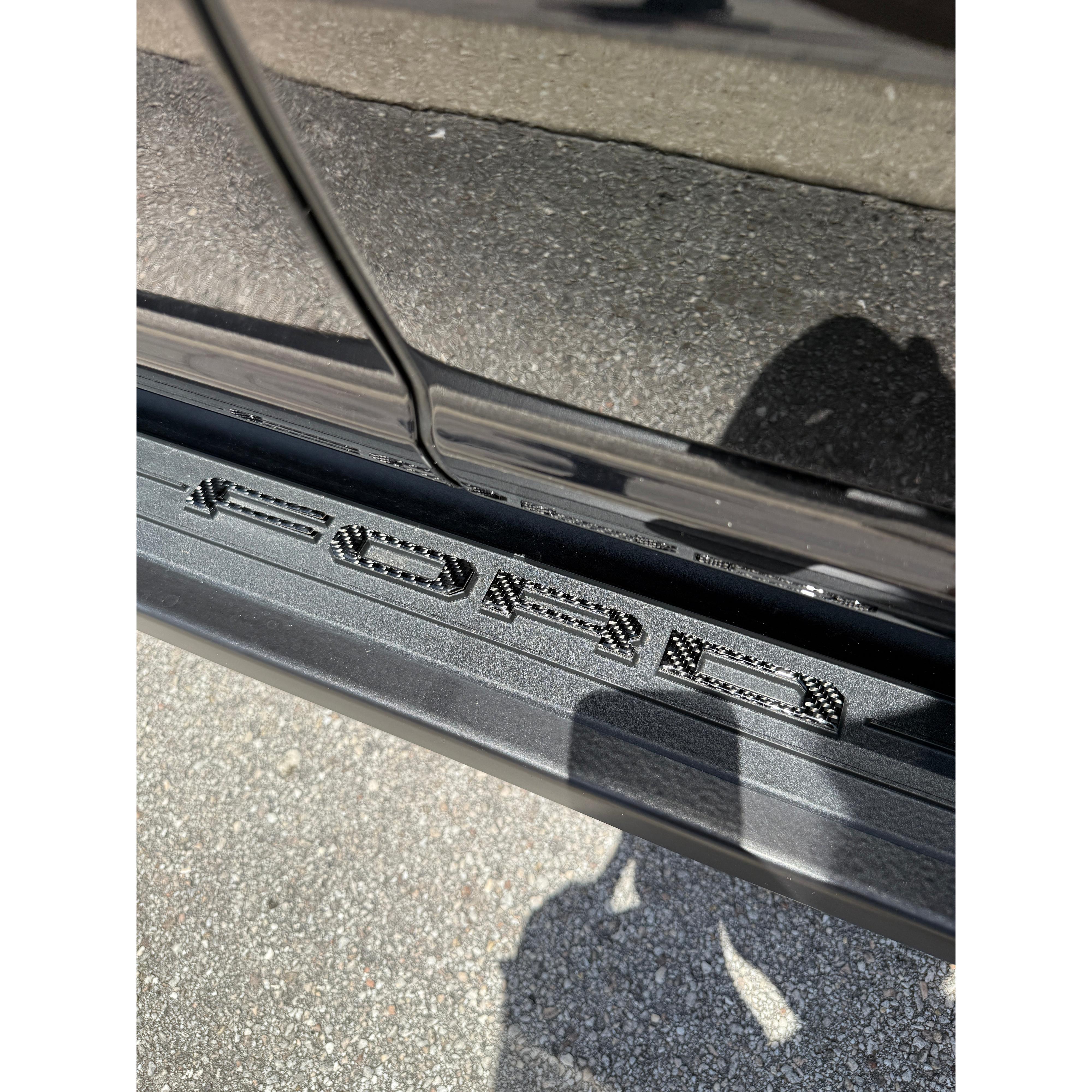 Lightning Running Board Overlays Fits 2022-2026 Ford F150 Lightning