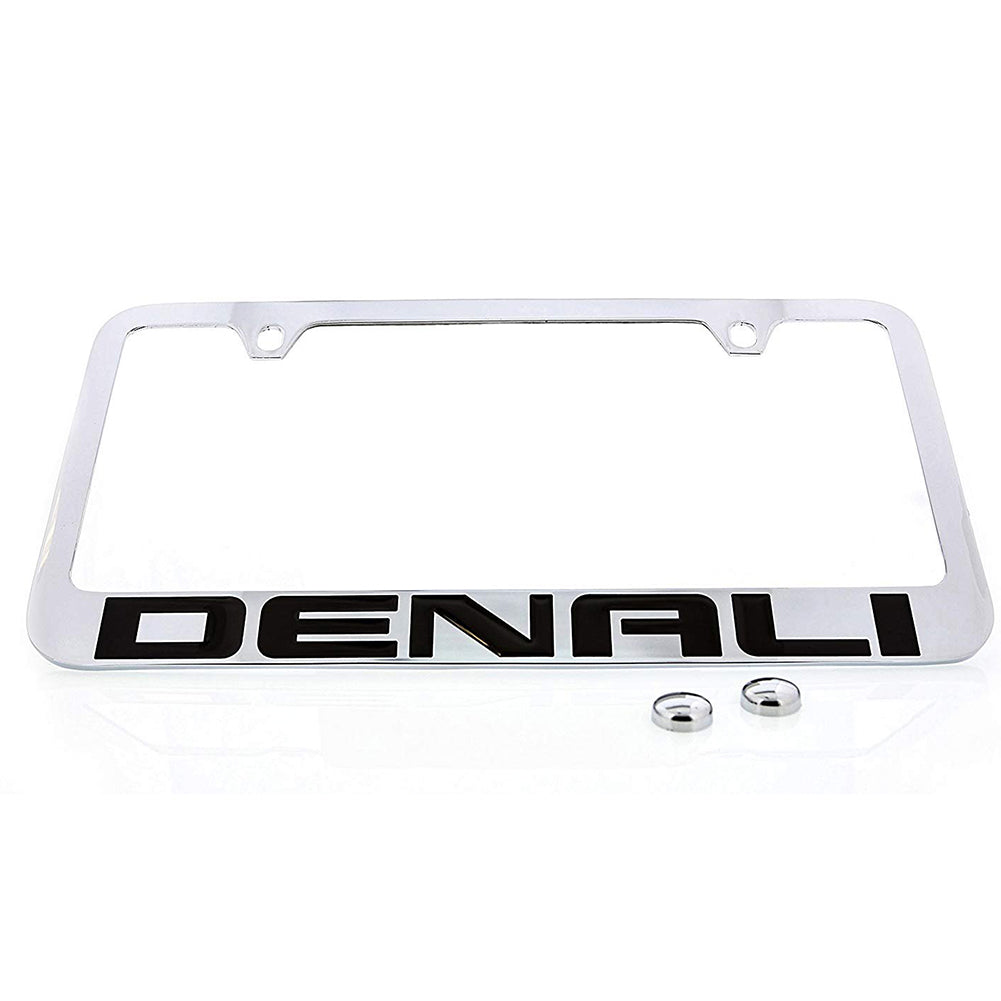 GMC Denali License Plate Frame - Chrome-SR1 Performance