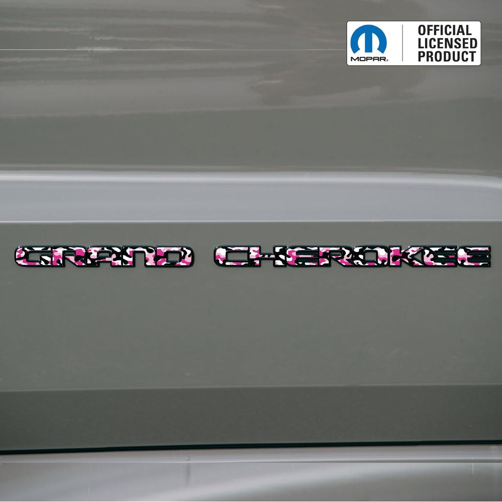 GRAND CHEROKEE Door Emblem Overlay Decal Set | Fits 2017–2022 WK2
