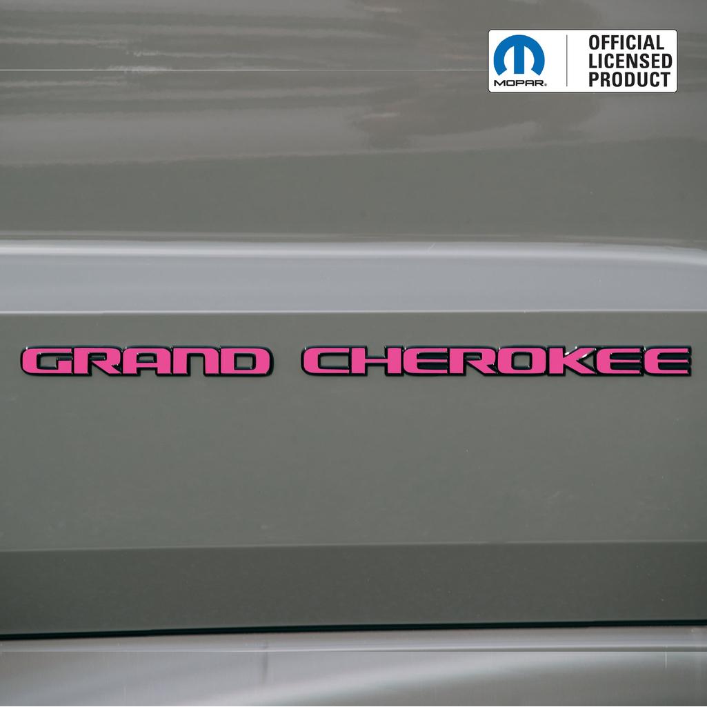 GRAND CHEROKEE Door Emblem Overlay Decal Set | Fits 2017–2022 WK2