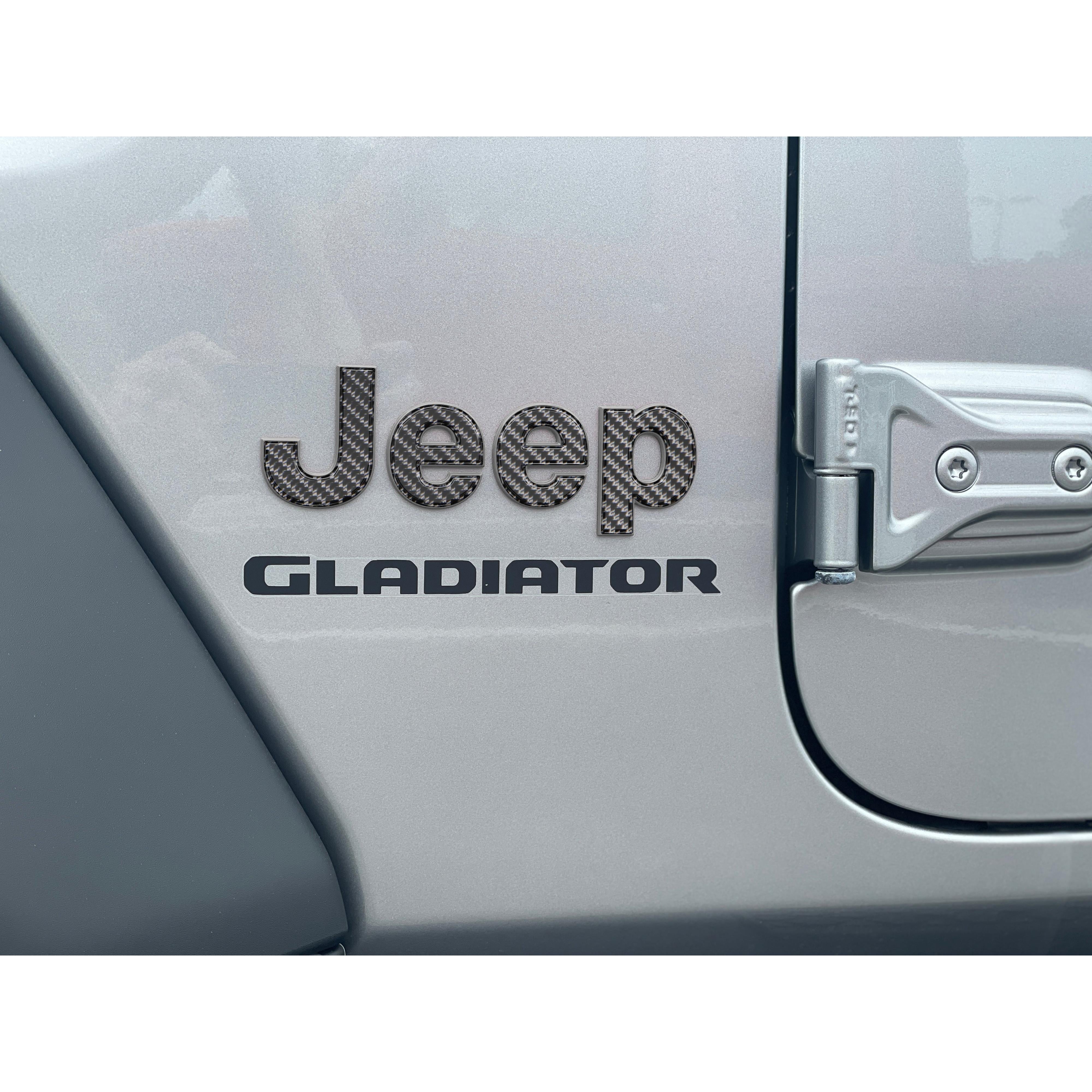 Driver & Passenger Side Emblem Overlays Fits 2019-2026 Jeep Gladiator