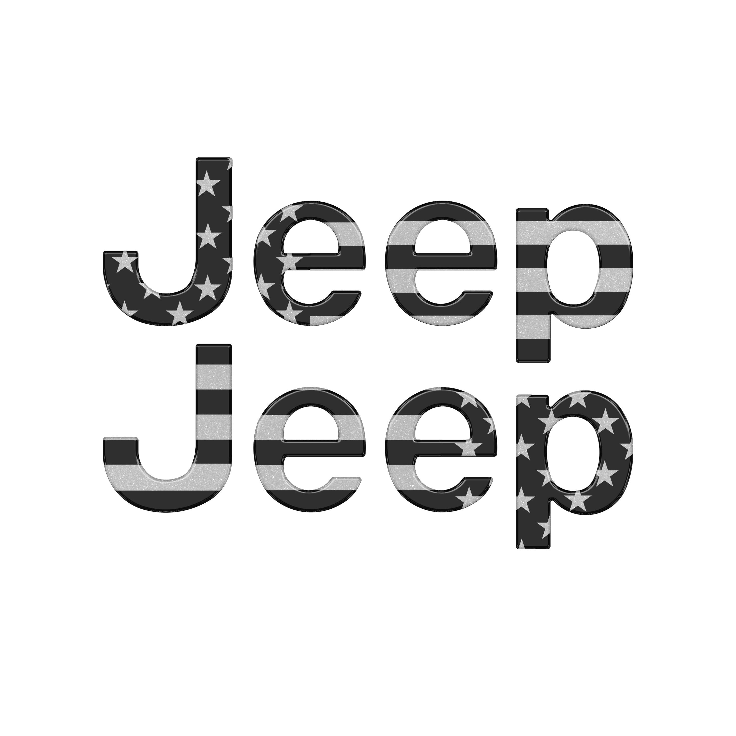 Driver & Passenger Side Emblem Overlays Fits 2019-2026 Jeep Gladiator