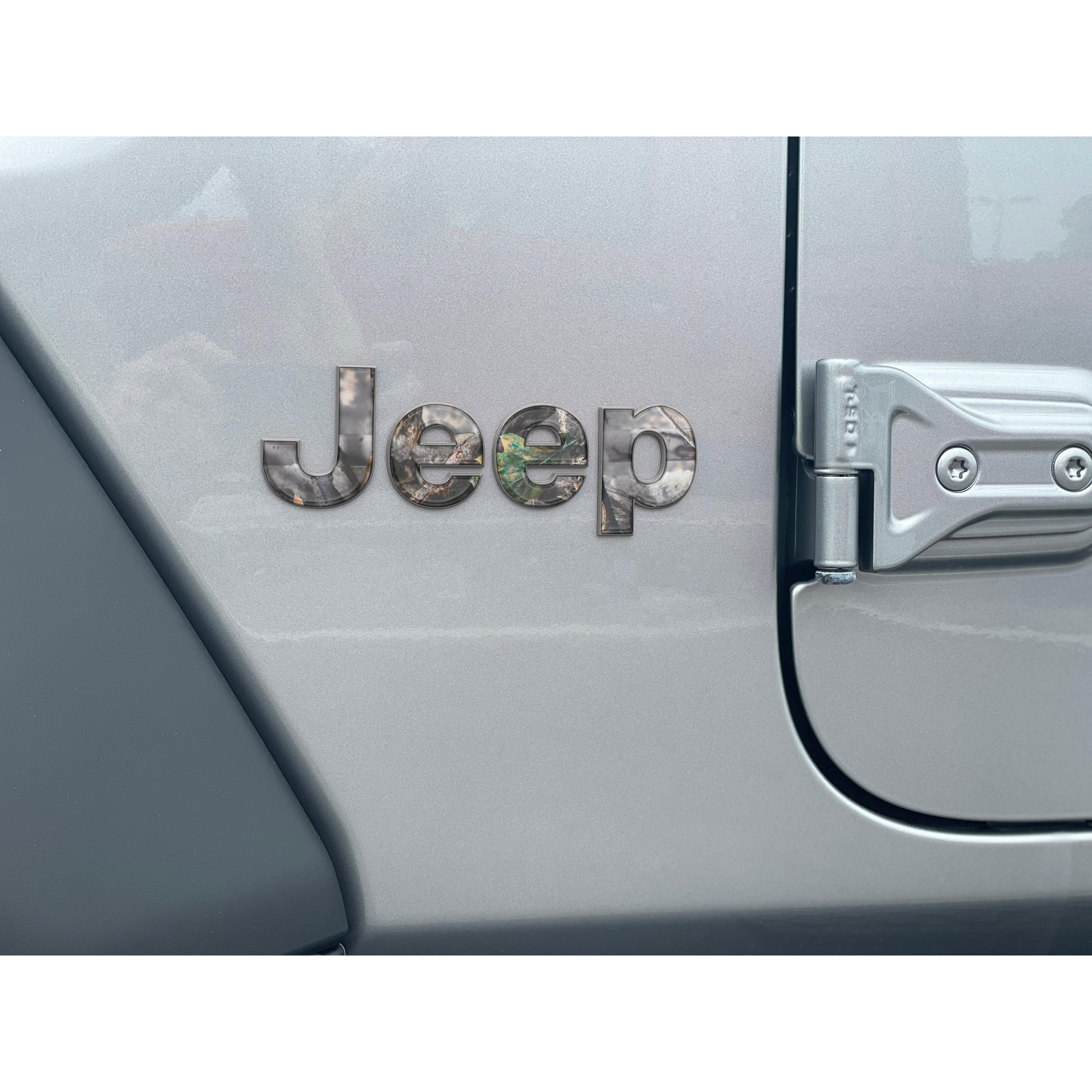 Driver & Passenger Side Letter Overlays Fits 2018-2026 Jeep Wrangler JL