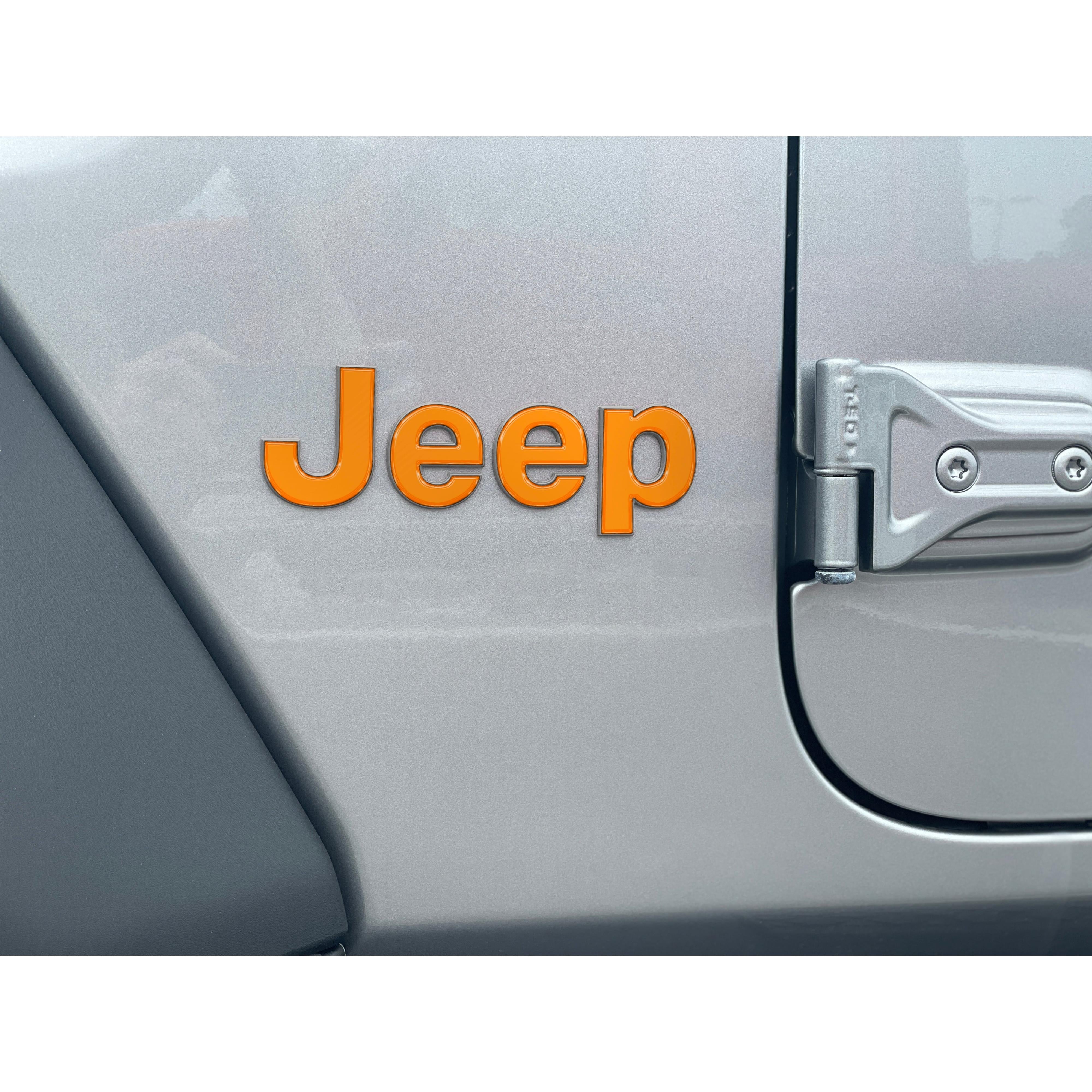 Driver & Passenger Side Letter Overlays Fits 2018-2026 Jeep Wrangler JL
