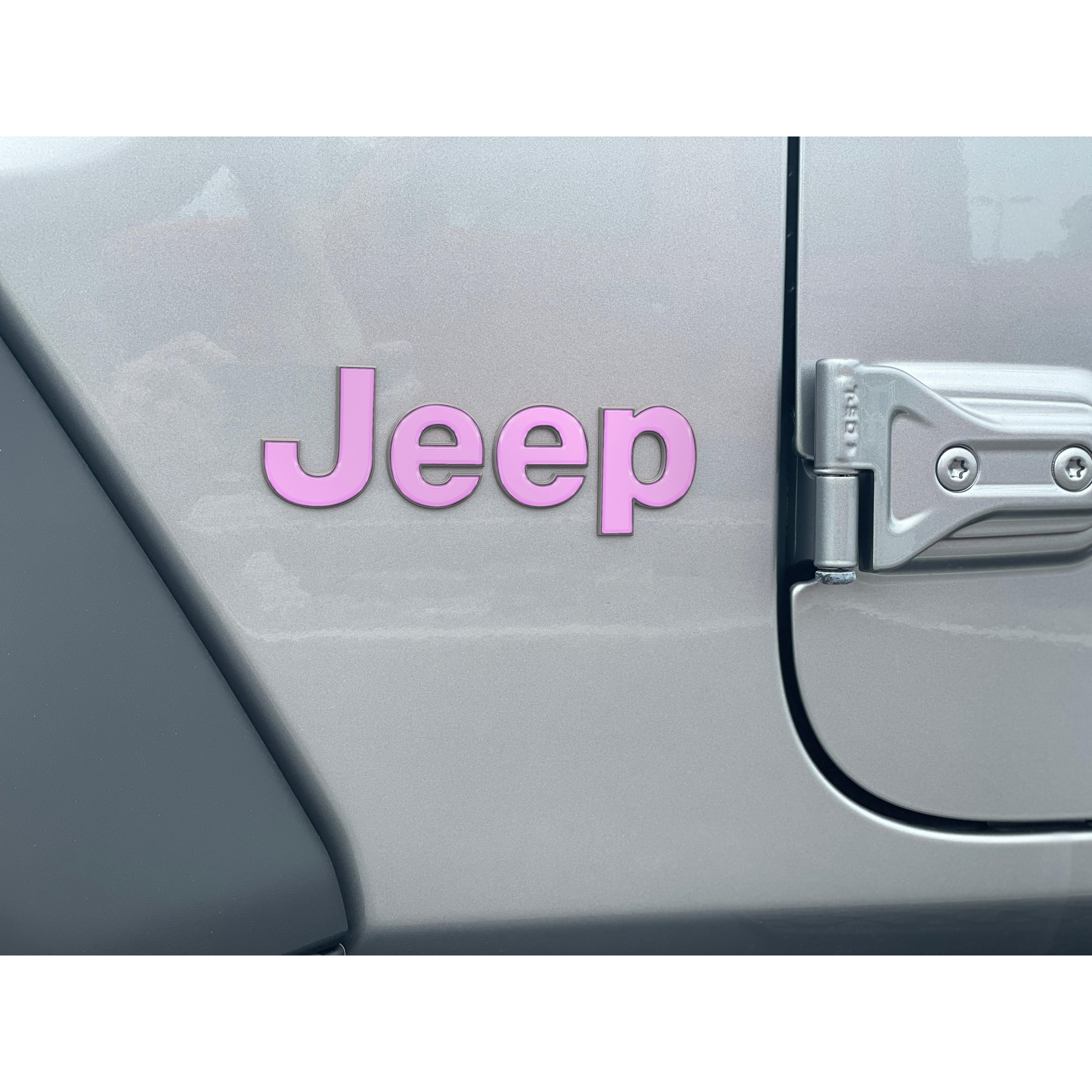 Driver & Passenger Side Letter Overlays Fits 2018-2026 Jeep Wrangler JL