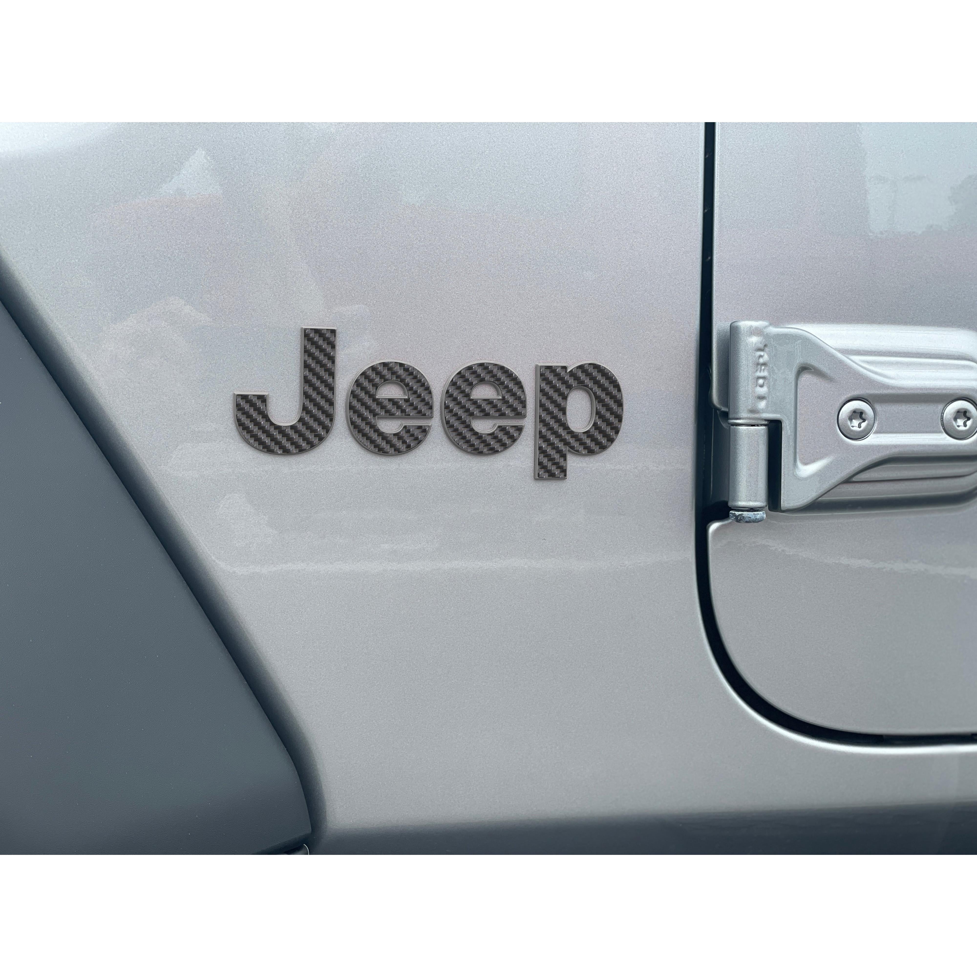 Driver & Passenger Side Letter Overlays Fits 2018-2026 Jeep Wrangler JL