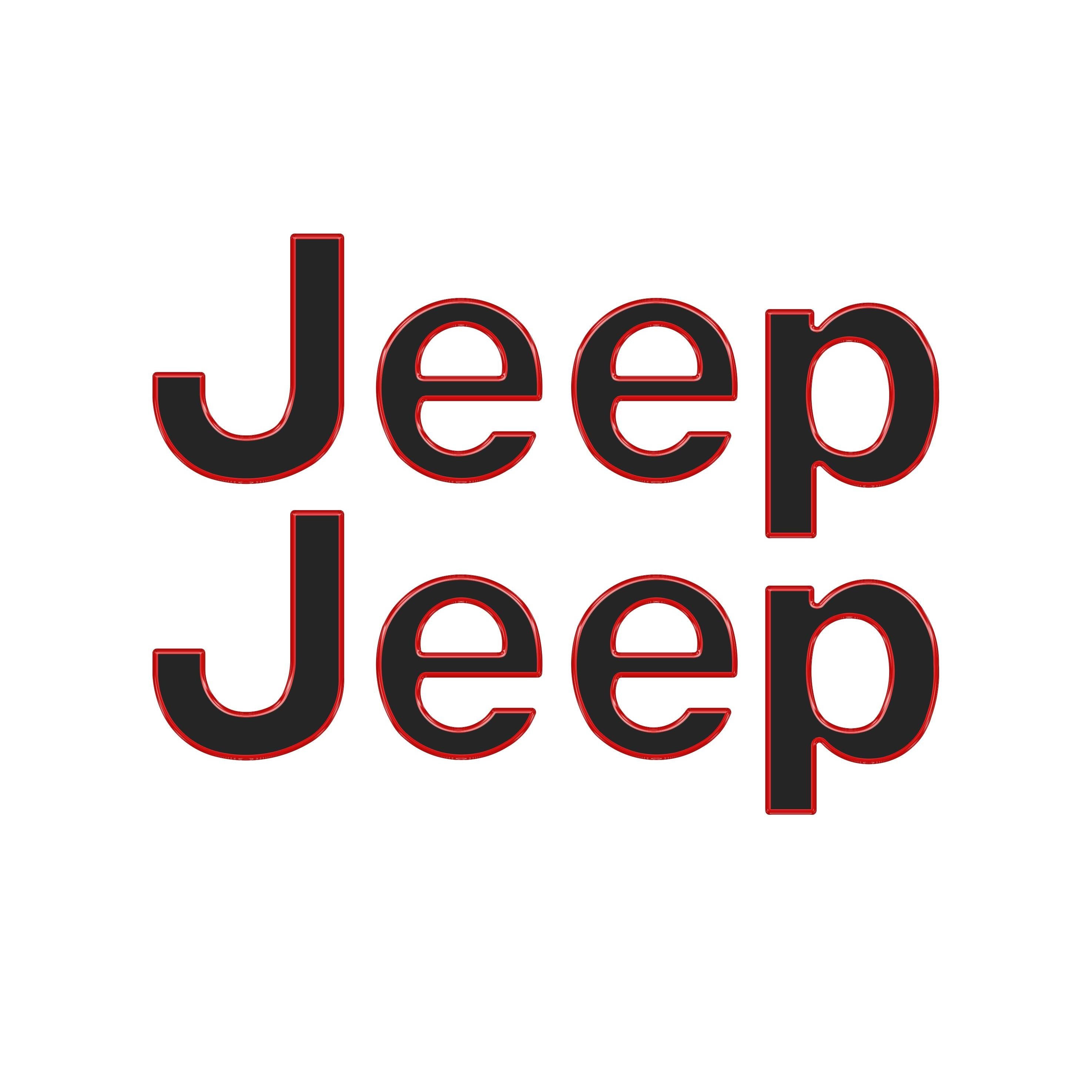 Driver & Passenger Side Letter Overlays Fits 2018-2026 Jeep Wrangler JL