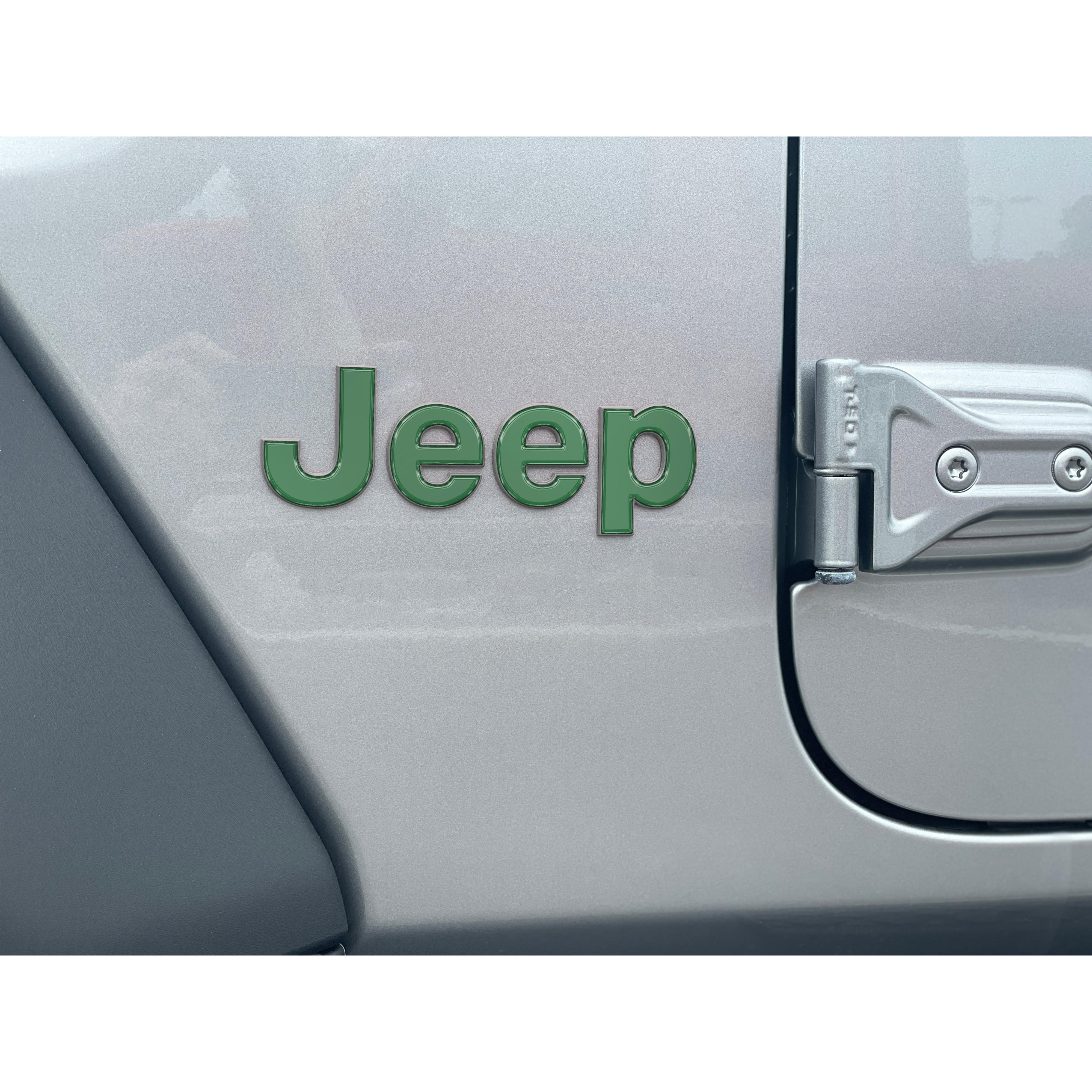 Driver & Passenger Side Letter Overlays Fits 2018-2026 Jeep Wrangler JL
