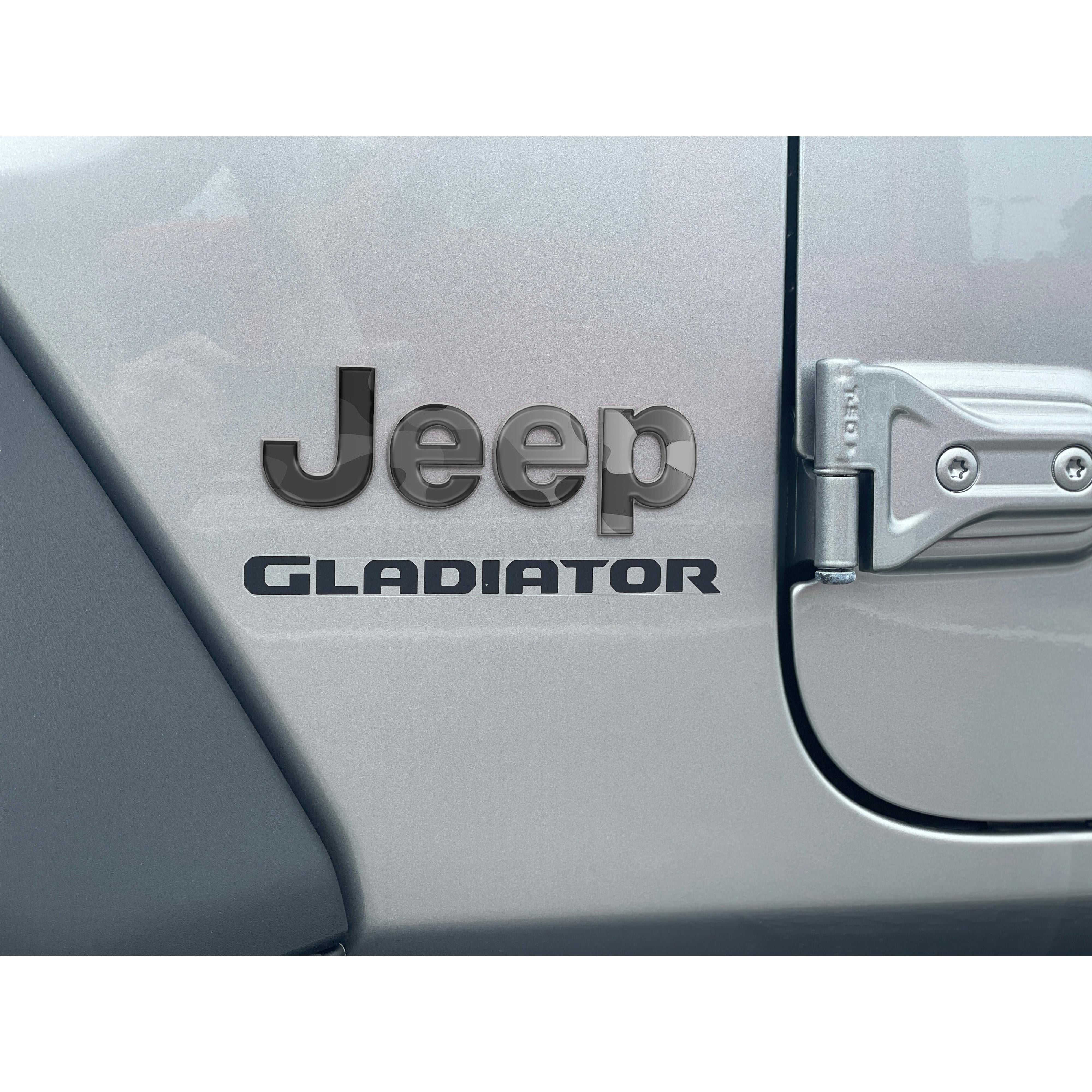 Driver & Passenger Side Emblem Overlays Fits 2019-2026 Jeep Gladiator
