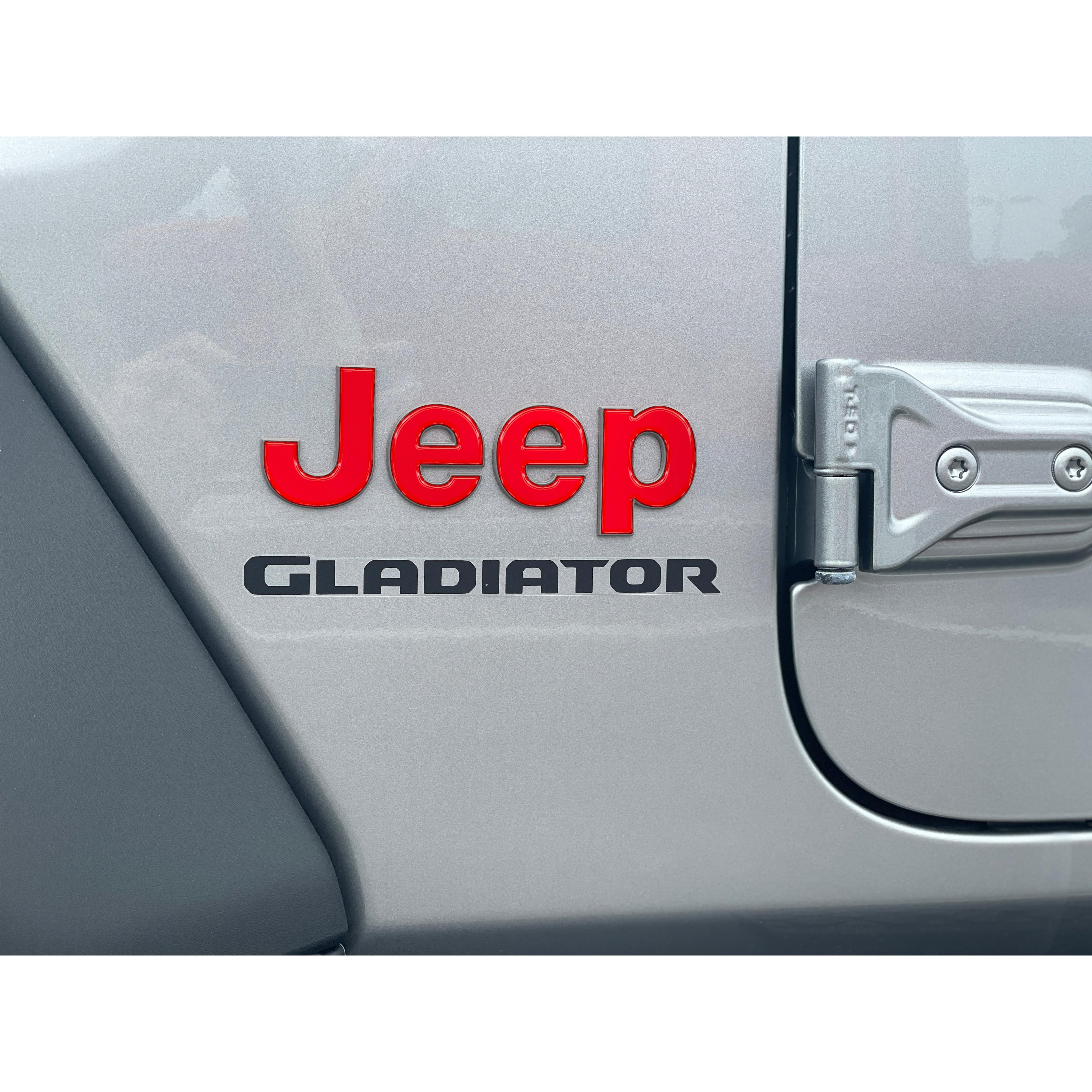 Driver & Passenger Side Emblem Overlays Fits 2019-2026 Jeep Gladiator
